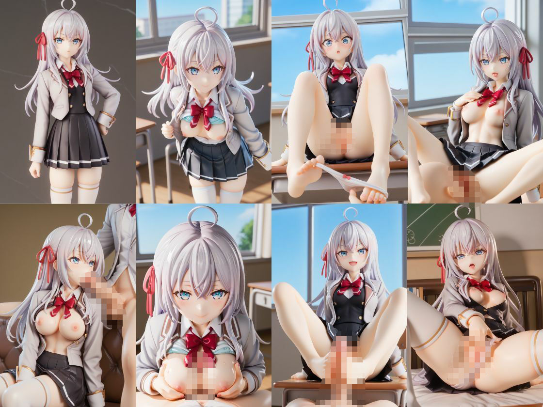 サンプル画像1:ア〇リャ フィギュア風イラストコレクション(のこ（noko）) [d_617985]