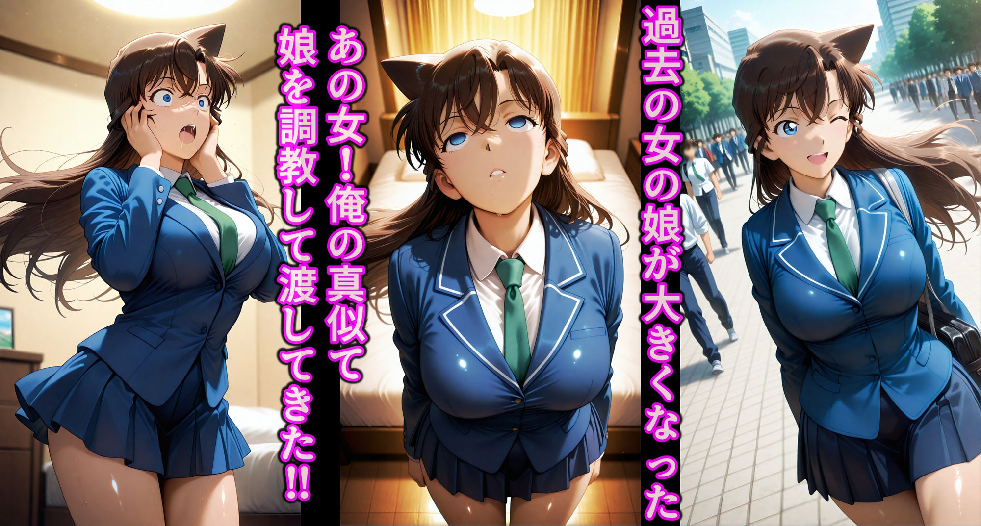 洗脳魔眼番外編!!母親の暗示調教済みで献上された娘を思い通り 〜毛◯蘭〜 画像1