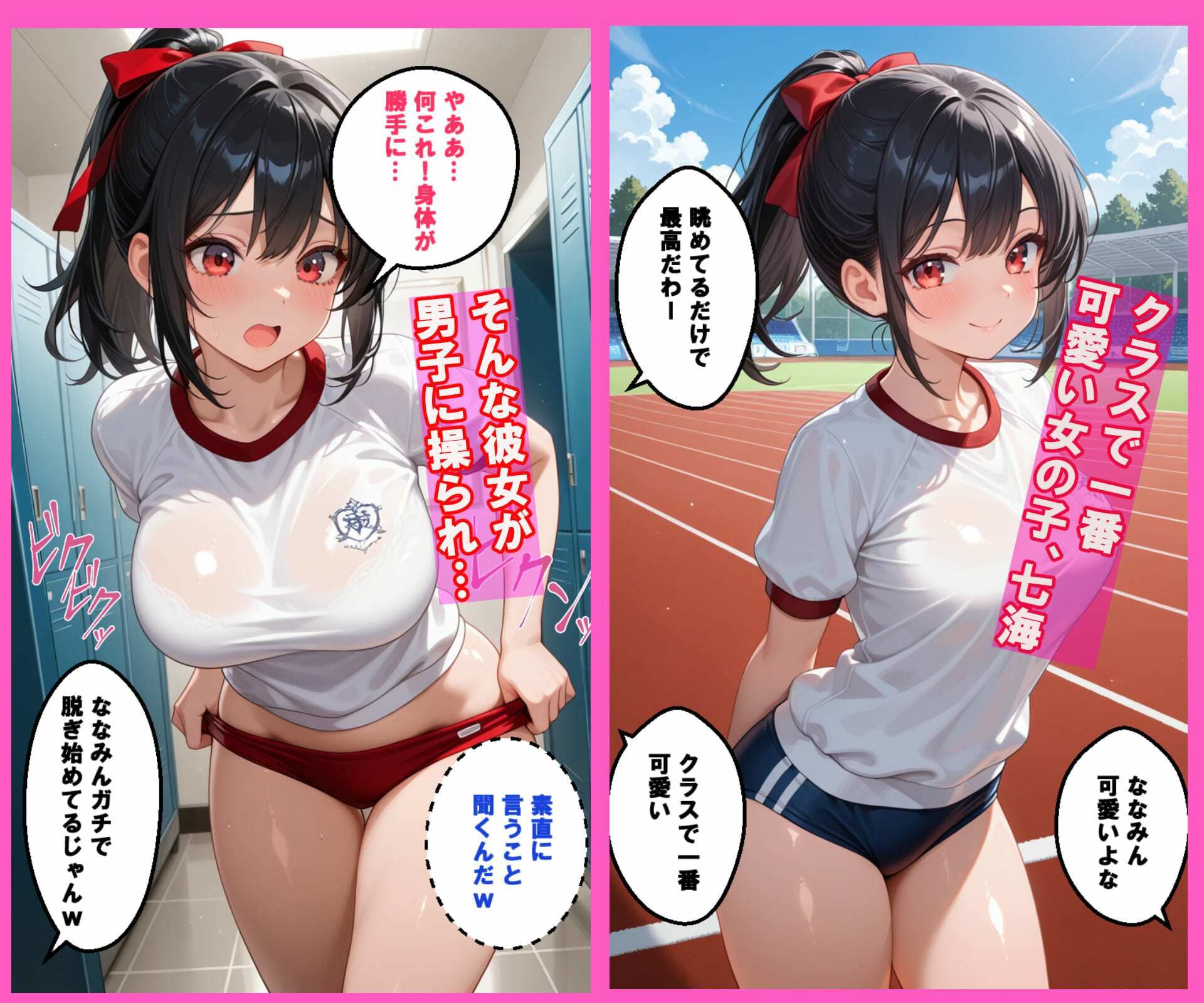 サンプル画像1:全裸で男子更衣室(羞恥な姫たち) [d_618025]