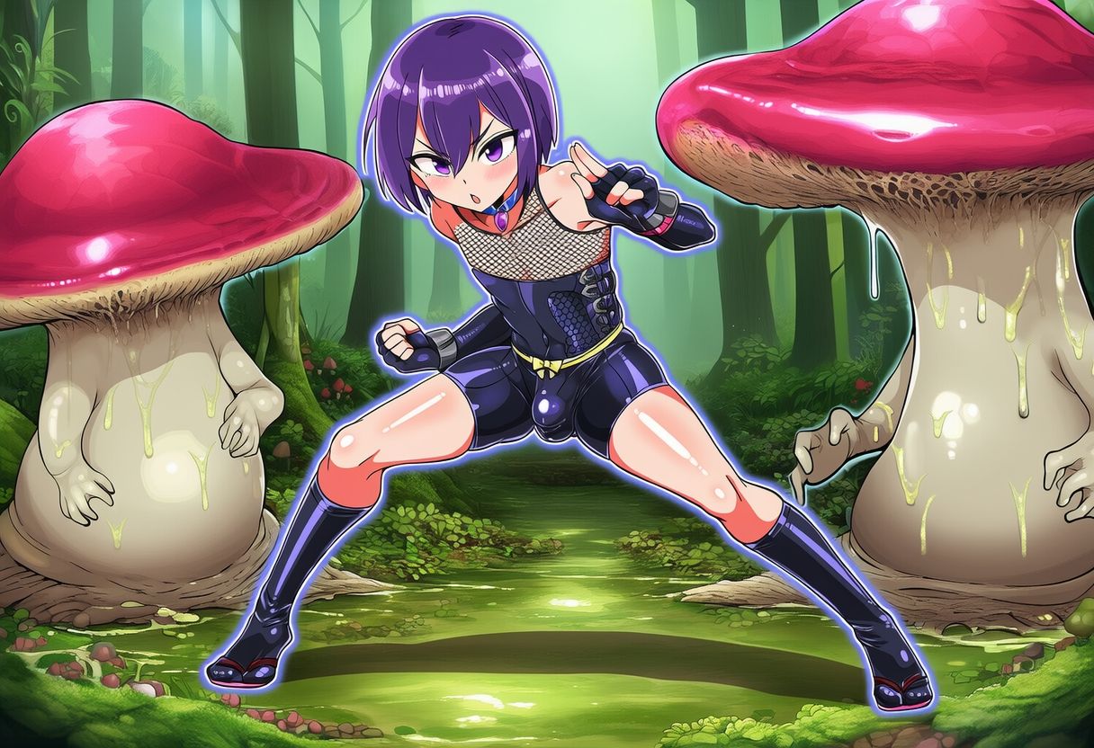 サンプル画像1:オトコノコとマタンゴ戦敗北(おさかなの泉) [d_618085]