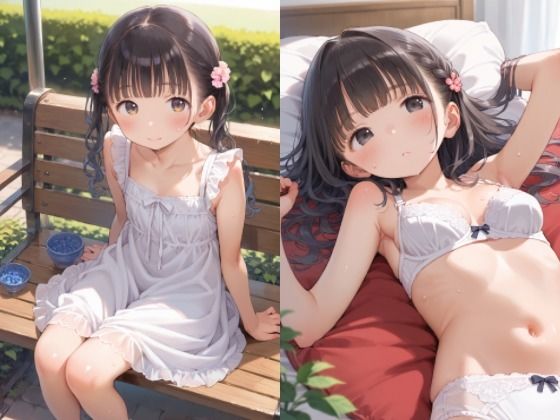 夏のスケスケパンチラ少女 画像1