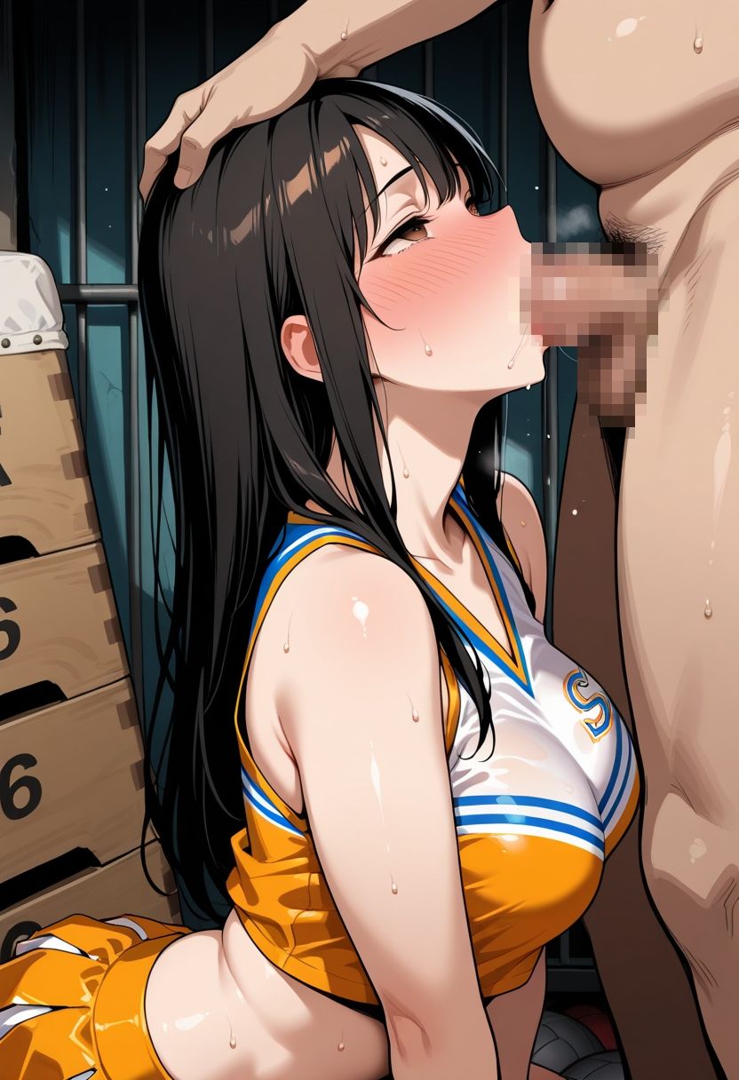 サンプル画像4:女子校生チア部性指導され快楽堕ち〜無垢な女子校生を性処理係として調教し犯しまくる〜(すだちぽんず) [d_618227]