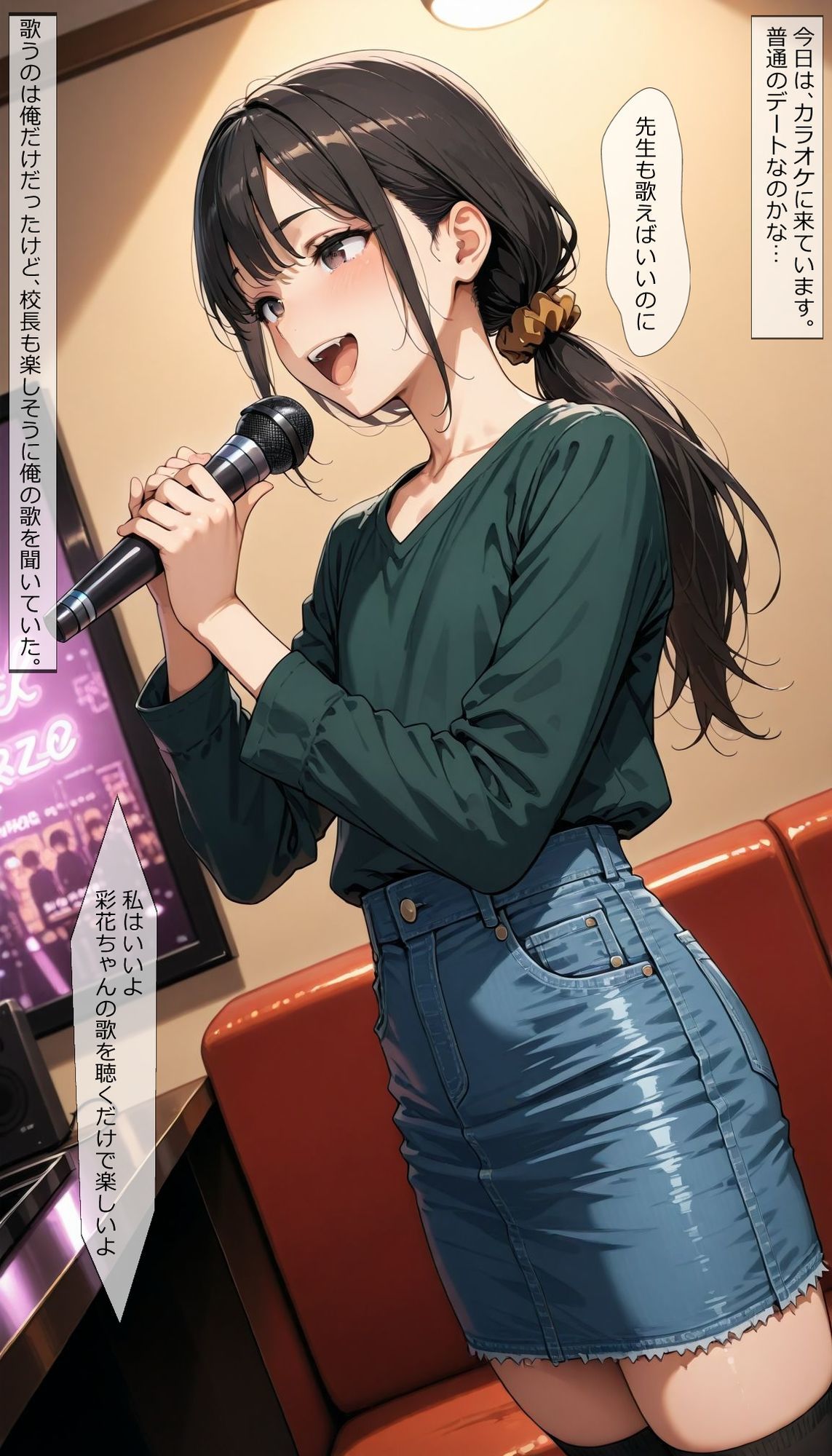 サンプル画像1:【女装】彩花の場合05 カラオケ？(はじめゆうの店) [d_618243]