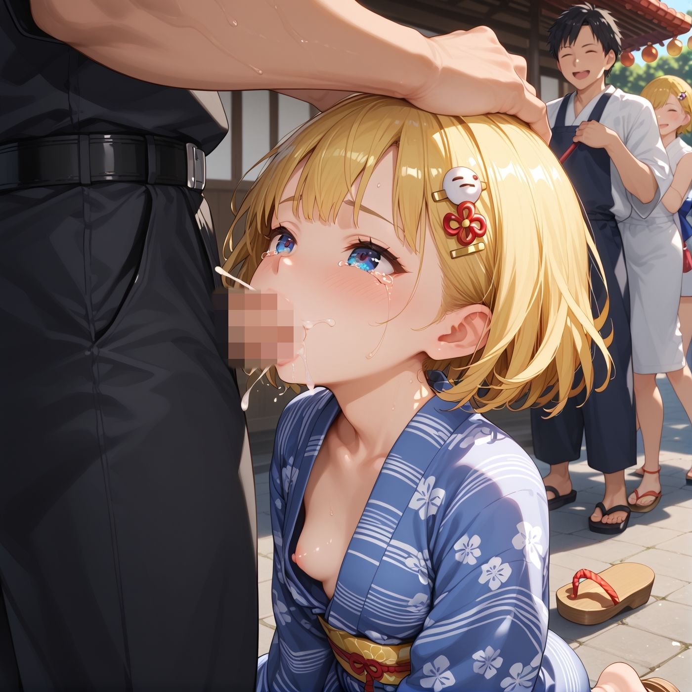 サンプル画像2:浴衣、、、どう？【浴衣美少女2の厳選CG500枚収録】(アオとハル) [d_618248]