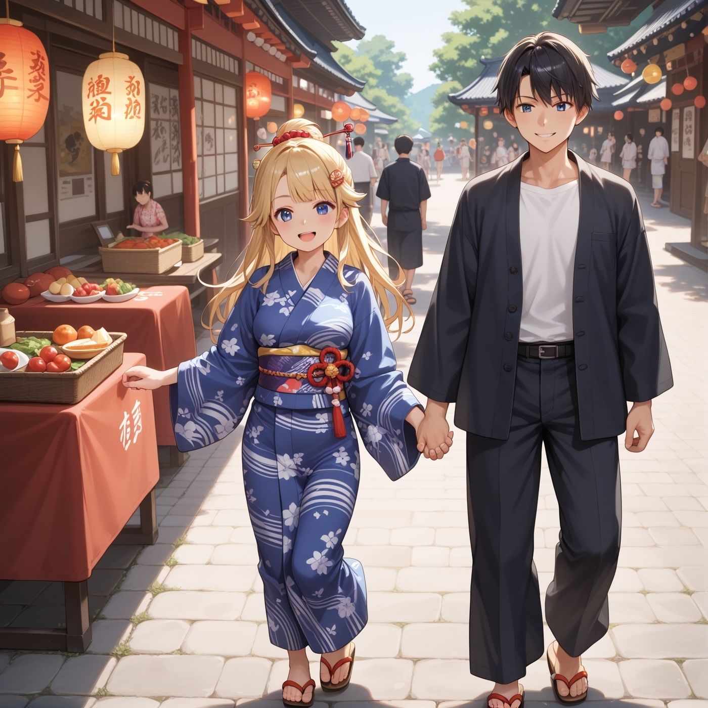 サンプル画像5:浴衣、、、どう？【浴衣美少女2の厳選CG500枚収録】(アオとハル) [d_618248]