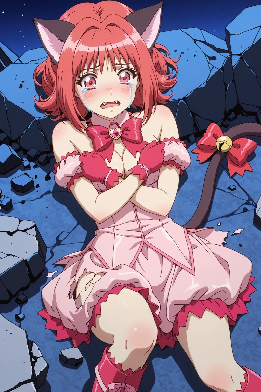 サンプル画像4:変身ヒロイン×辱 東京ミュウ●ュウ イチゴ敗北初セックス(ライトフィニッシュ) [d_618309]