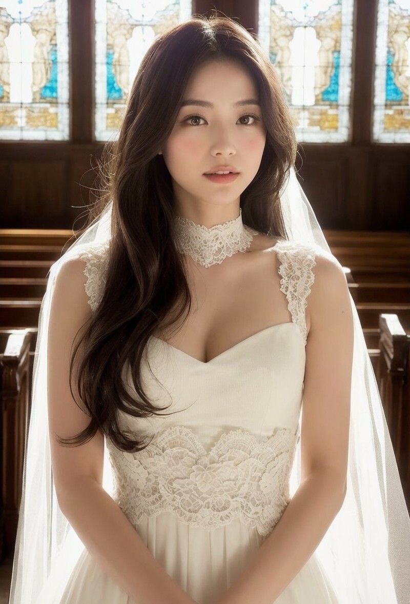 【美女名録】vol3.17  白い約束──その夜に永遠を誓う  200枚【AIグラビア写真集】 画像1