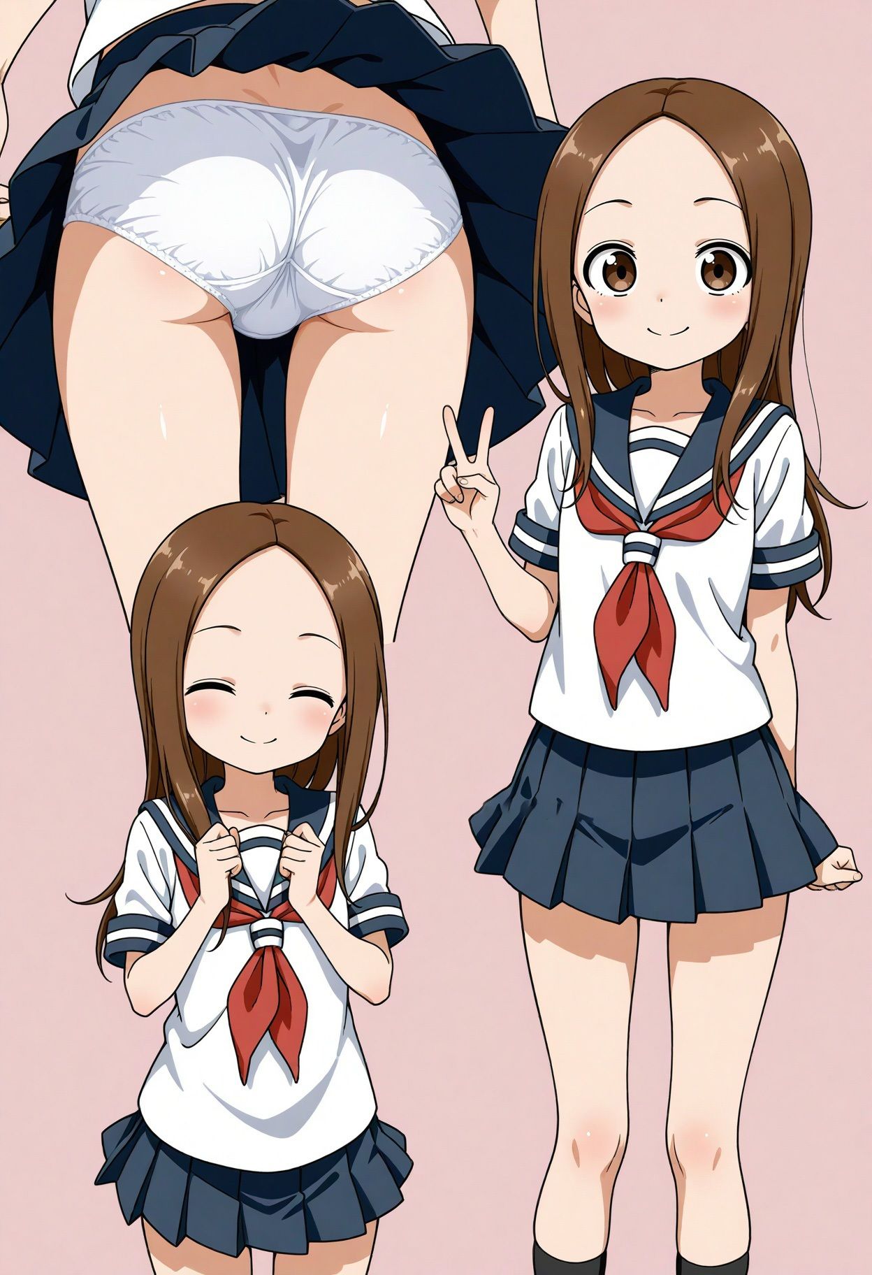 サンプル画像1:立ち絵とローアングル【高木さん風1】(Lunarith) [d_618464]