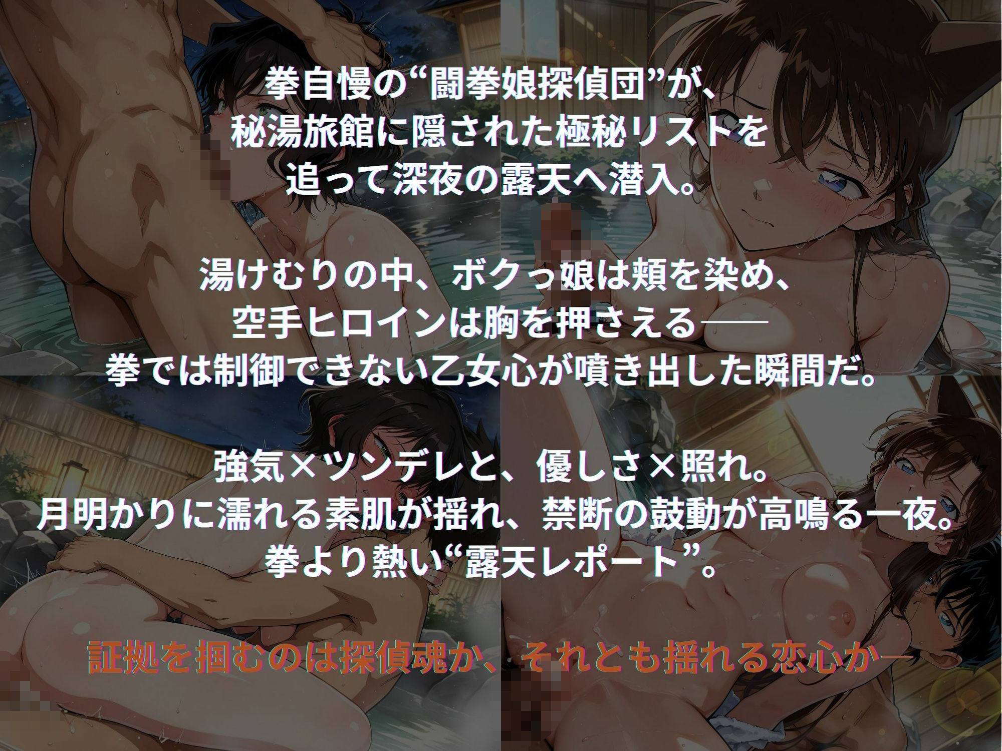 サンプル画像1:闘拳娘探偵団〜露天風呂潜入編〜(ミックスジュース) [d_618468]