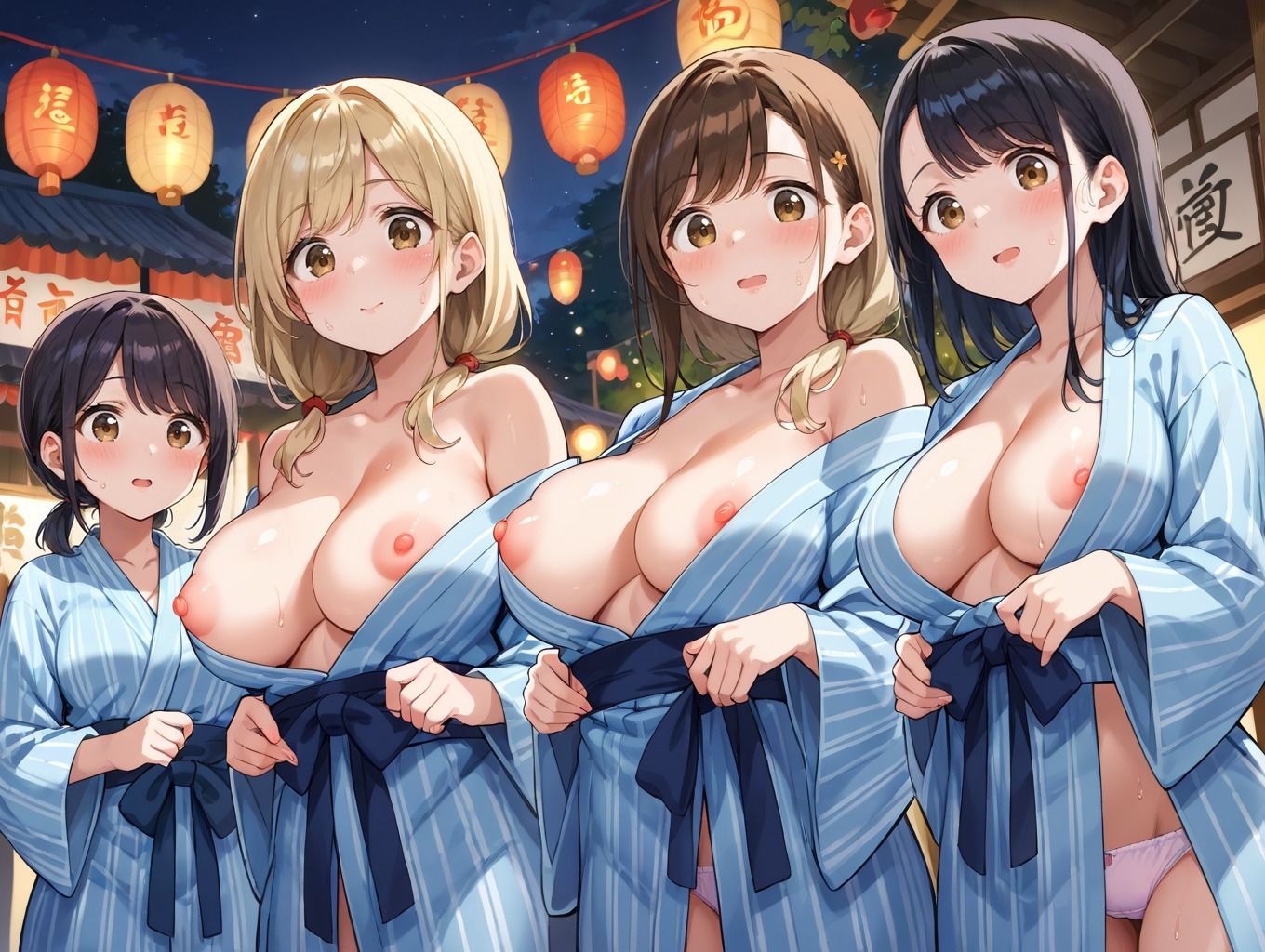 【エロ漫画】催●快楽パンチラ学園 vol.3 夏祭り浴衣編2