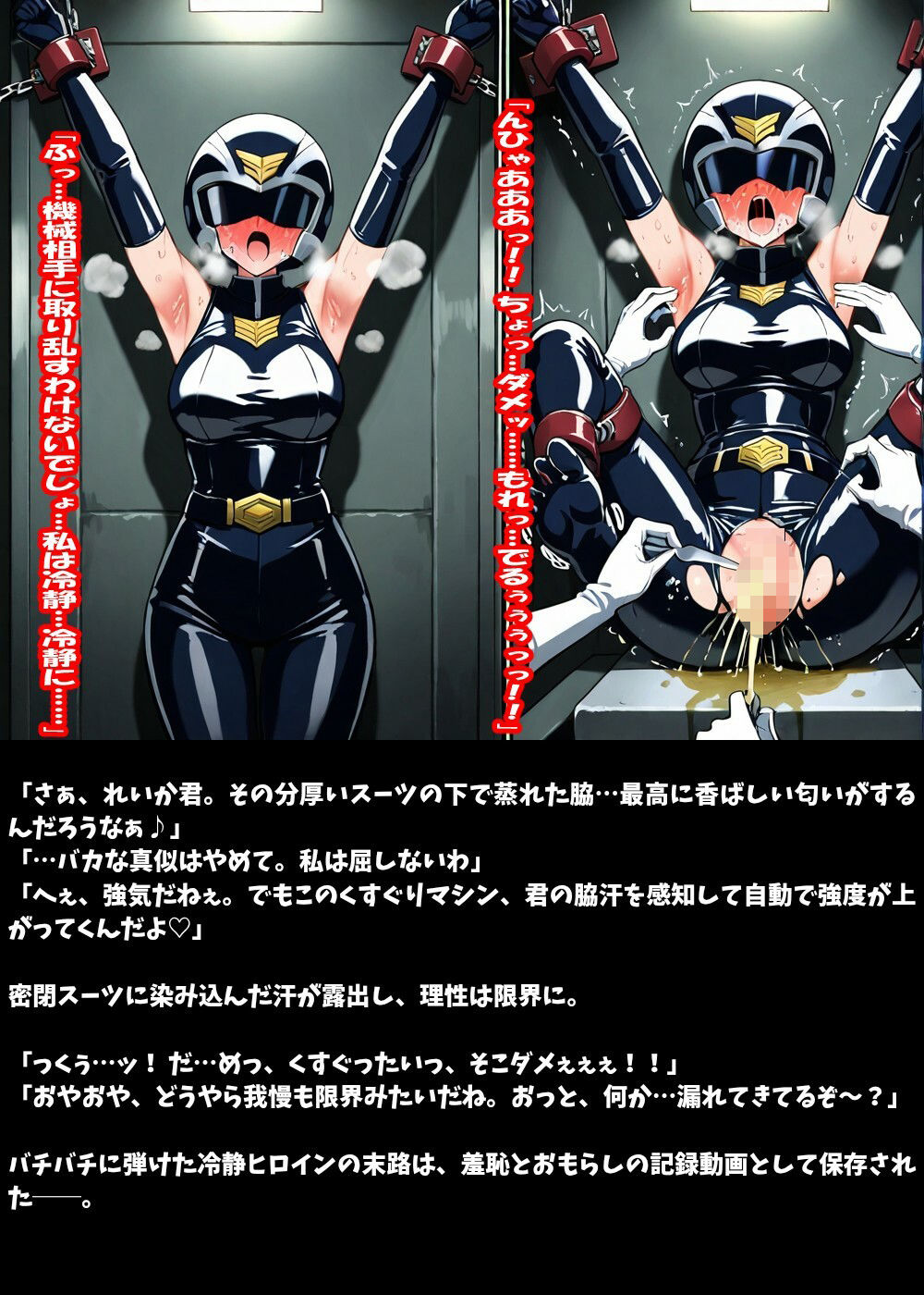 即落ち戦隊ヒロイン!拘束くすぐりで即崩壊30連発 画像1