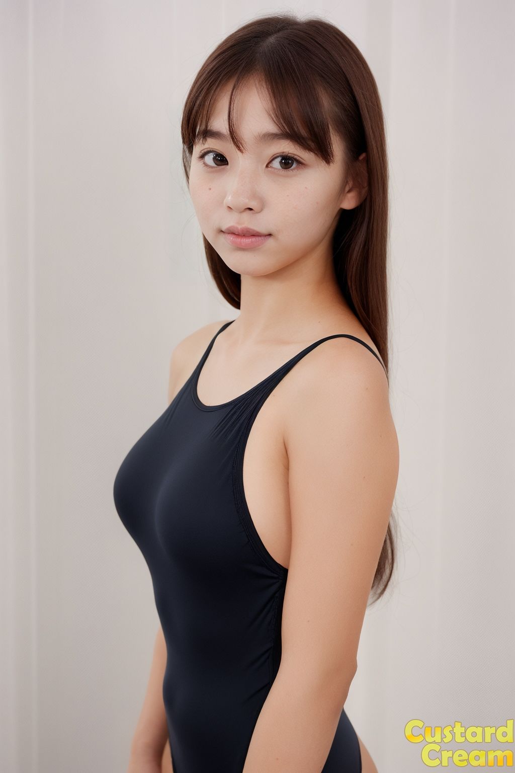 サンプル画像5:【動画巨乳スク水】巨乳スク水美女たちのヌード撮影会で胸を揺らす(ぽるえち) [d_618587]