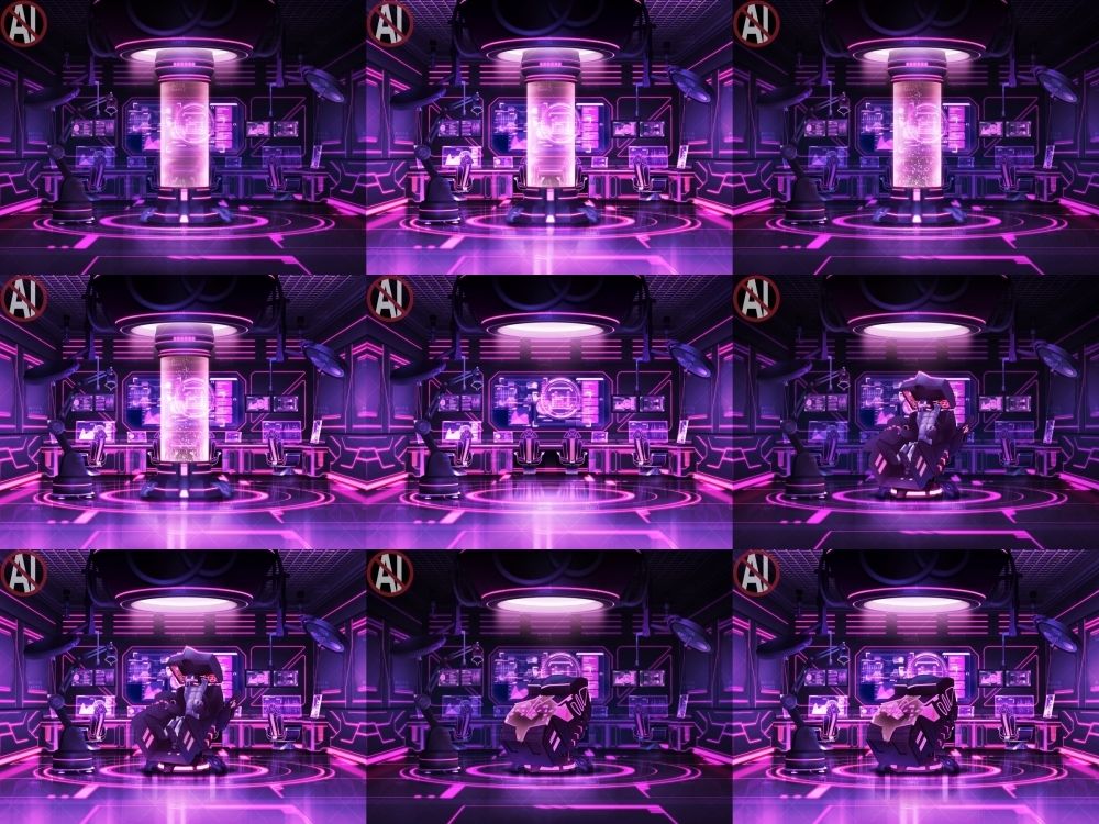 SF/サイバー風背景7点+差分+小物 合計31点のおまとめパックです。 画像2