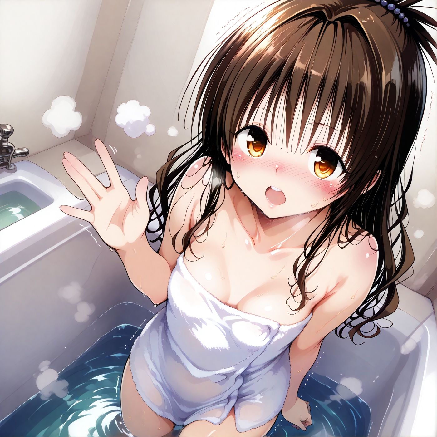 サンプル画像1:結○美柑とお風呂で(sweet waffle) [d_618627]