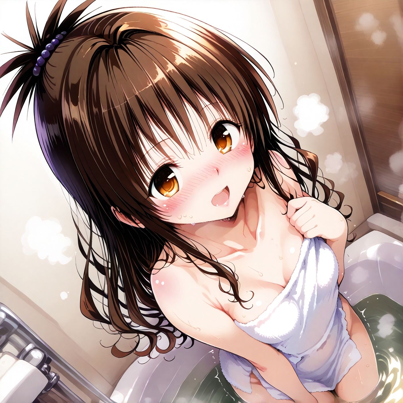 サンプル画像2:結○美柑とお風呂で(sweet waffle) [d_618627]