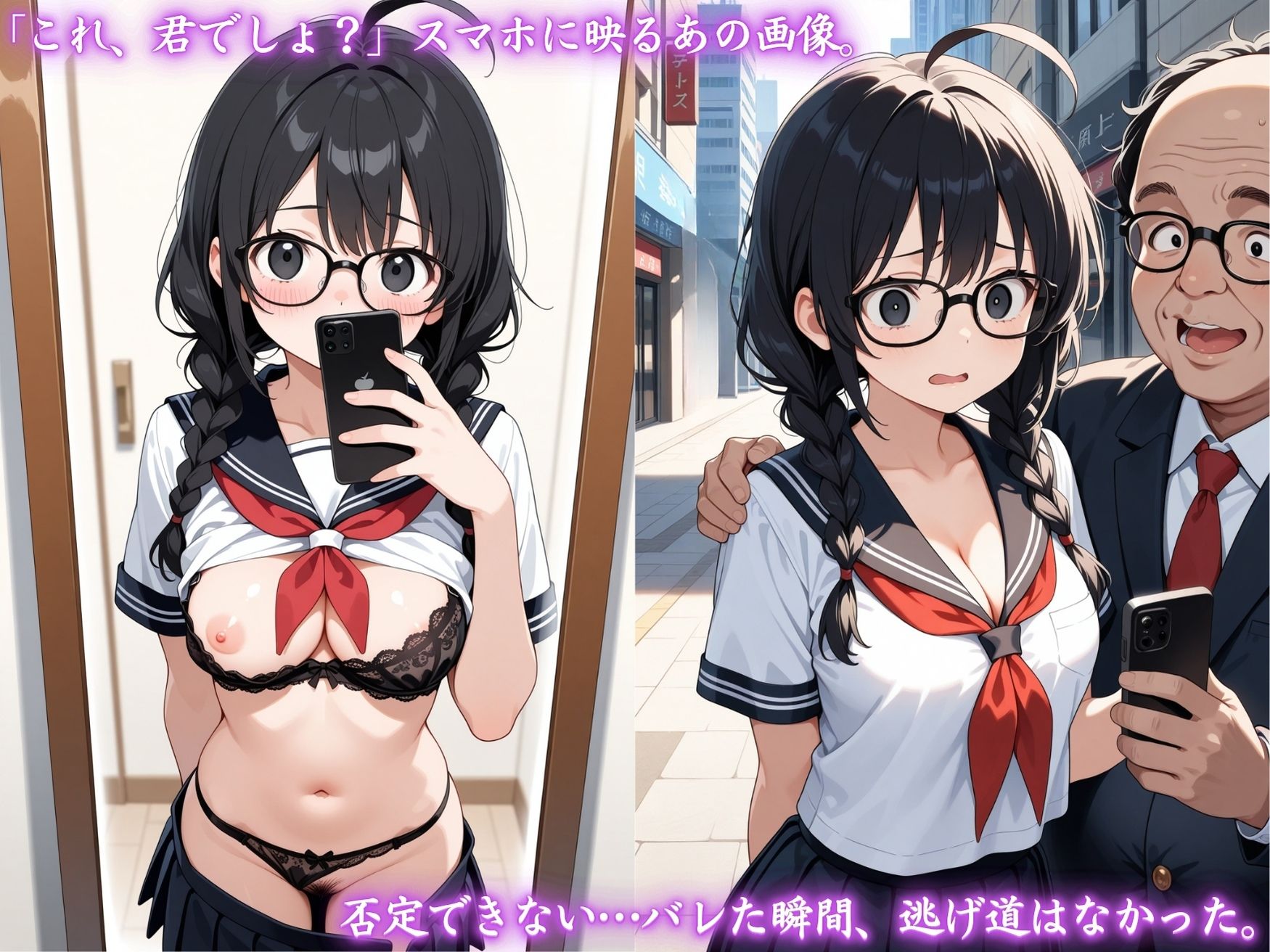 サンプル画像2:「これ、君でしょ？」裏垢女子が身バレした末路(りんりんあーと@いらすと) [d_618785]