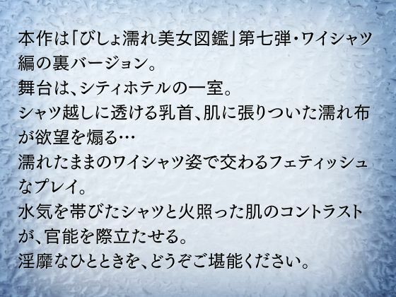 サンプル画像2:裏びしょ濡れ美女図鑑 ＃7 ワイシャツ編(ももいろクレヨン) [d_618787]