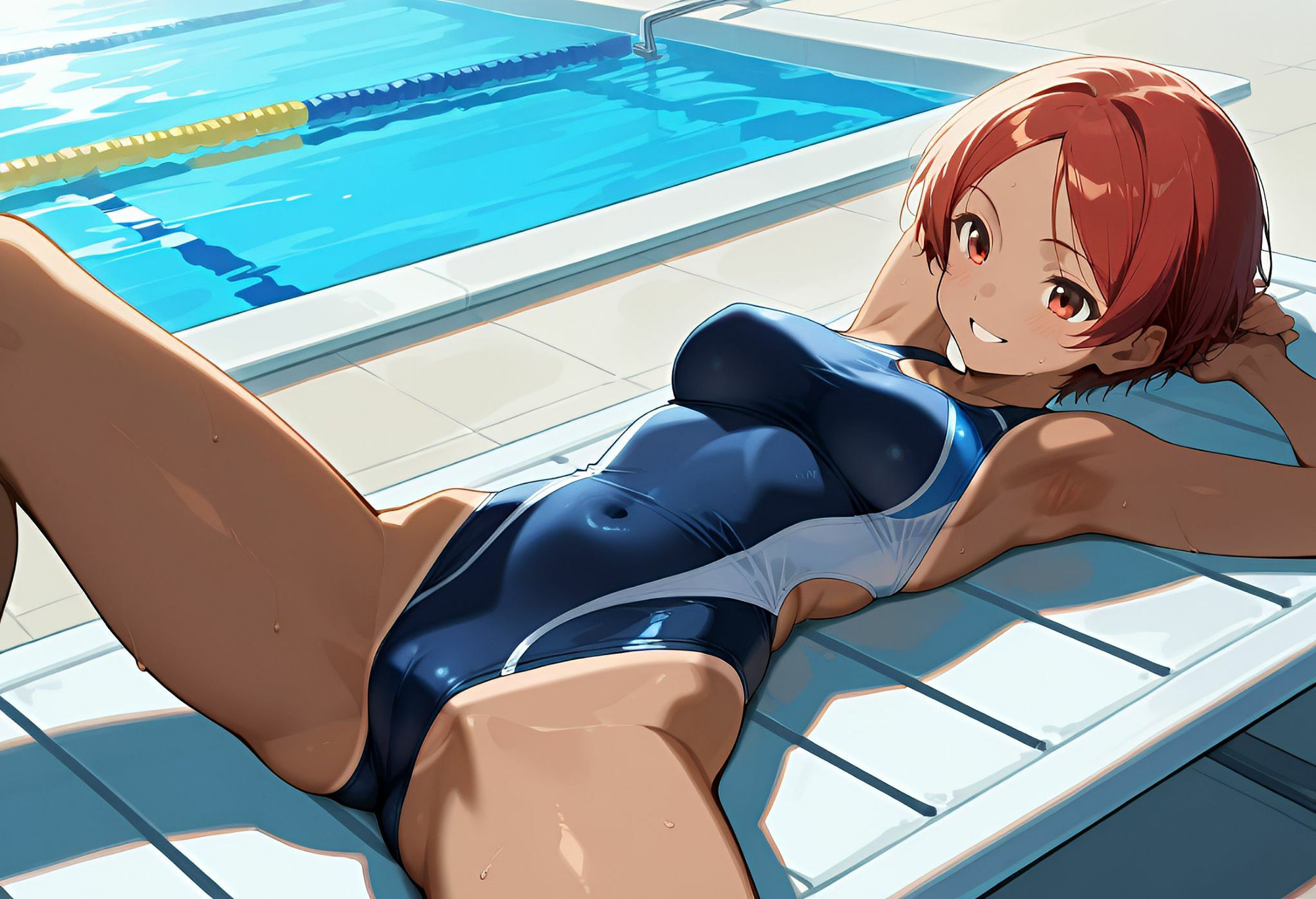 サンプル画像2:禁断のプール〜水泳部エースの淫らな秘密〜(オキアニクリエーション) [d_618817]