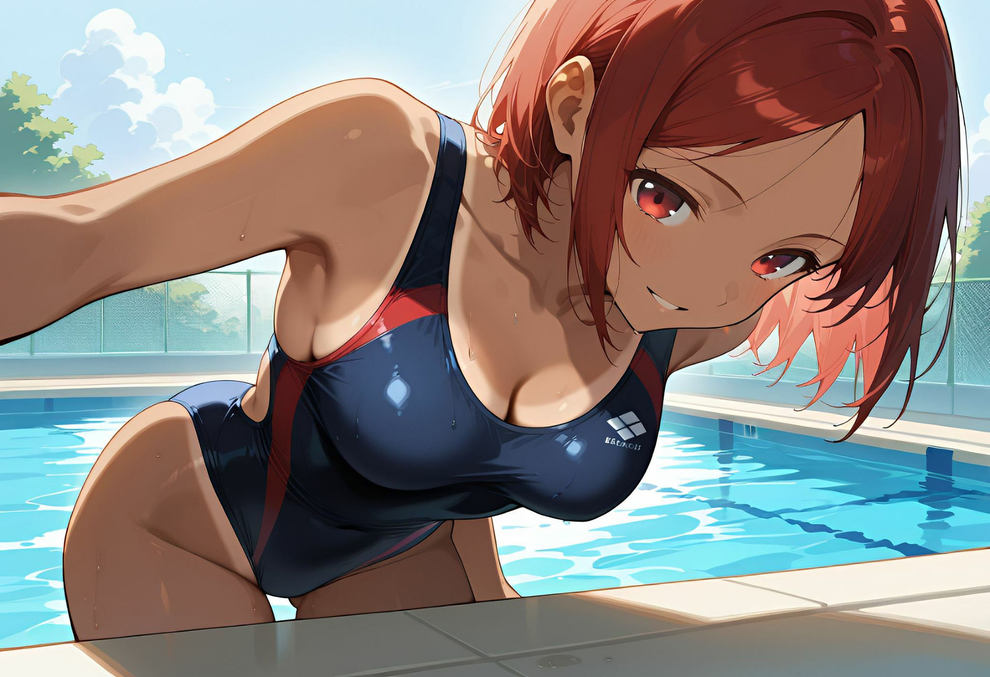 サンプル画像3:禁断のプール〜水泳部エースの淫らな秘密〜(オキアニクリエーション) [d_618817]