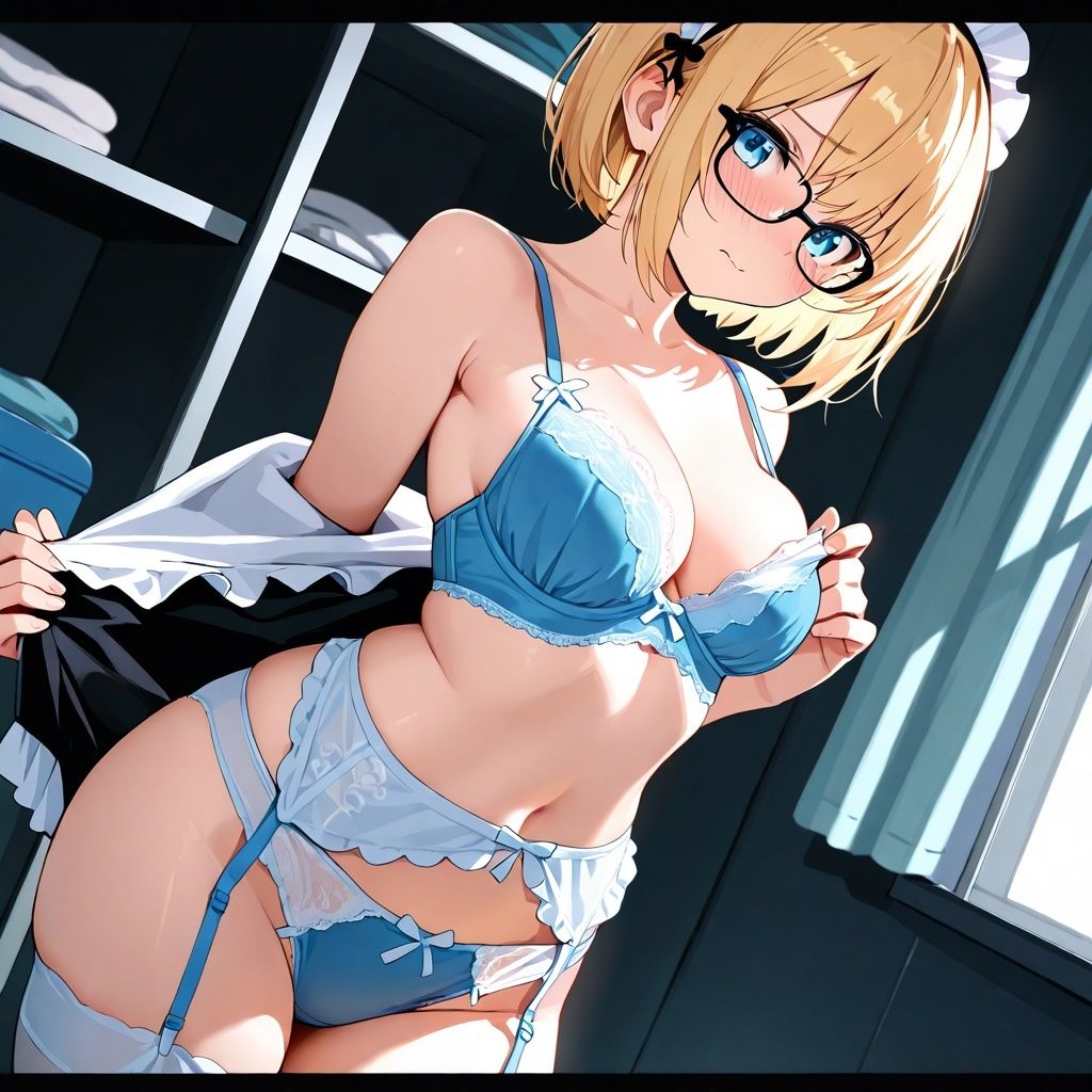 潜入女子更衣室  メイド生着替え中 画像6