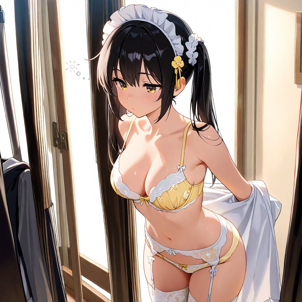 潜入女子更衣室  メイド生着替え中 画像7