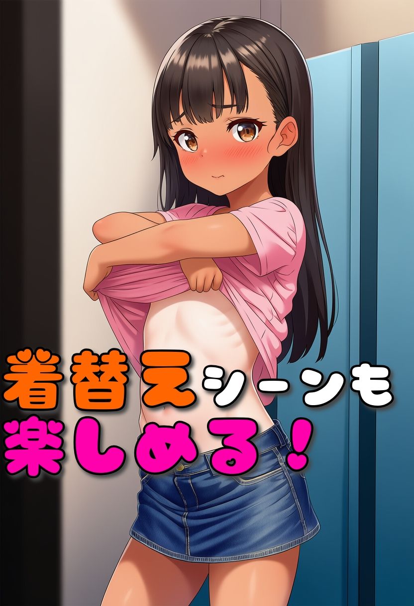 誰も来ない放課後の更衣室は少女に触り放題！【日焼け少女にいたずら】【128枚】 サンプル画像 8