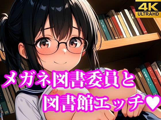 メガネ図書委員美女と秘密の図書館エッチ【放課後密着研究会】