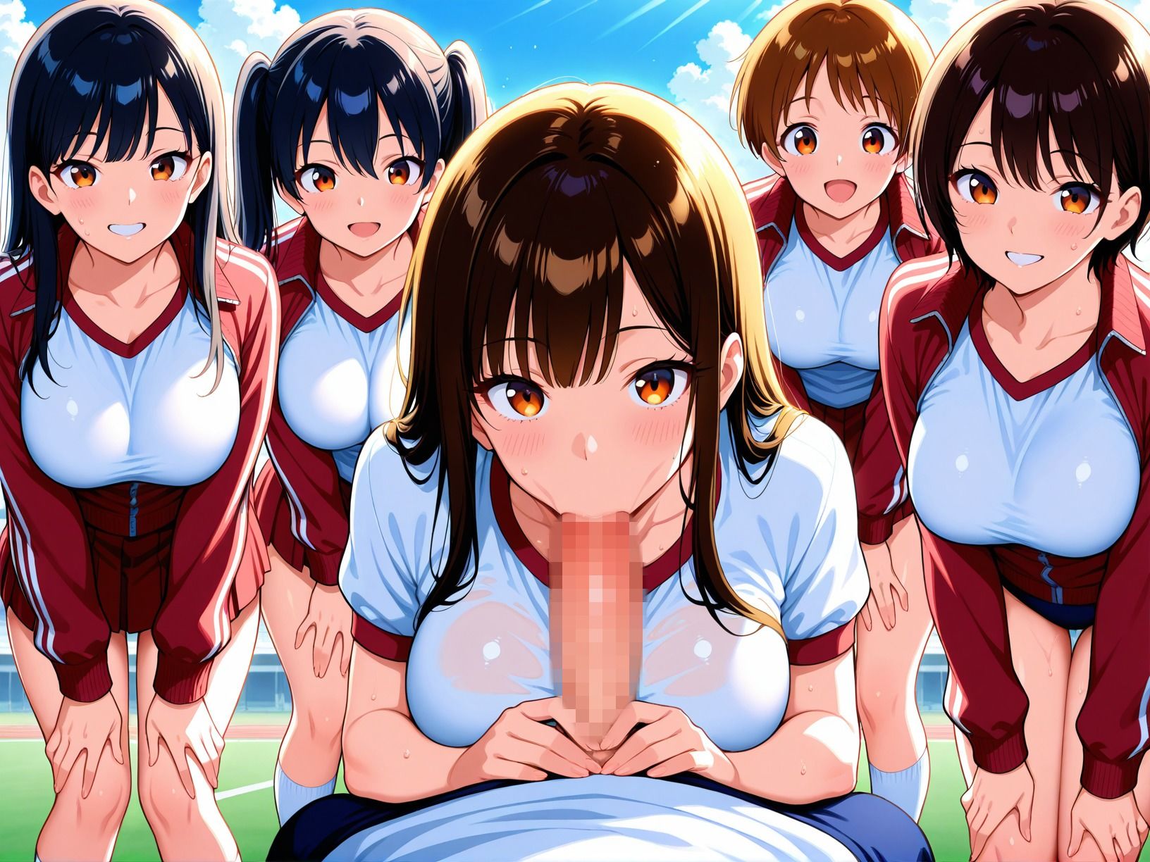 サンプル画像6:爆乳女学院〜ハーレムで逆に女子から凌●された〜(にじいろ自転車) [d_618889]