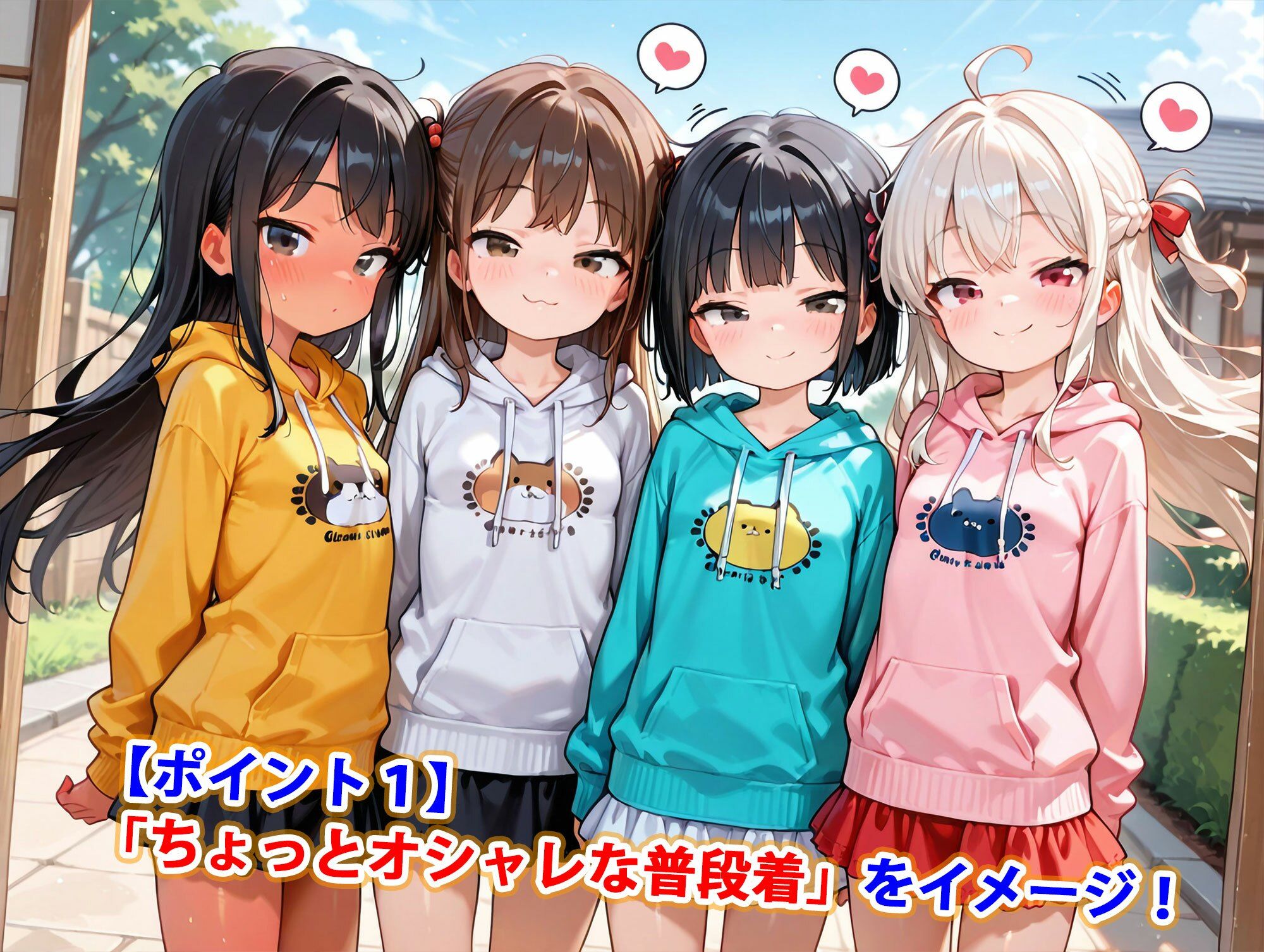 普段着系ちっぱい娘純ハーレム2