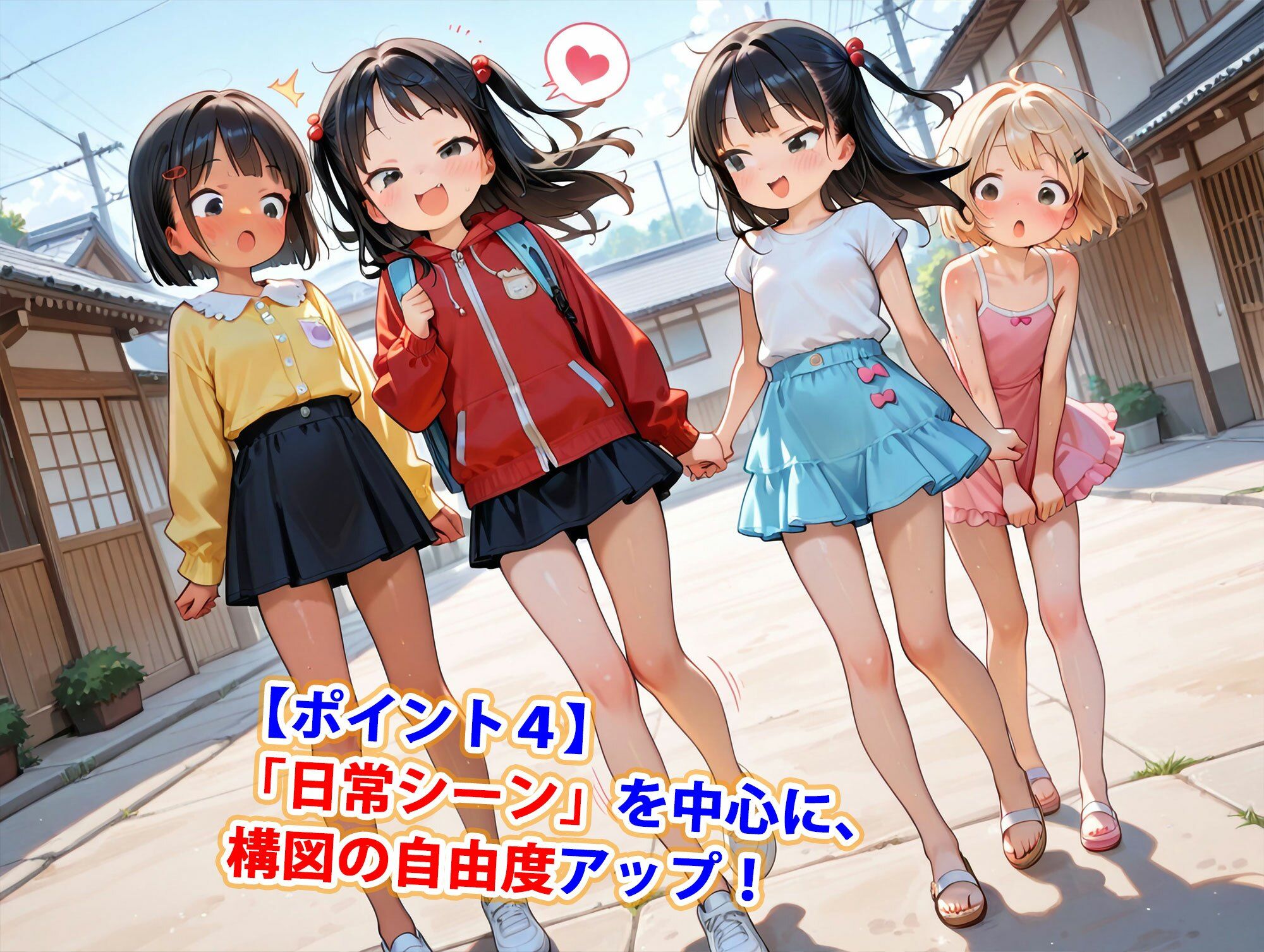 普段着系ちっぱい娘純ハーレム5