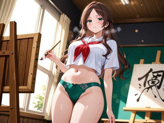 パンミセ学園【美術部編】〜女子校生が描かれたヌード射精大会〜 画像5
