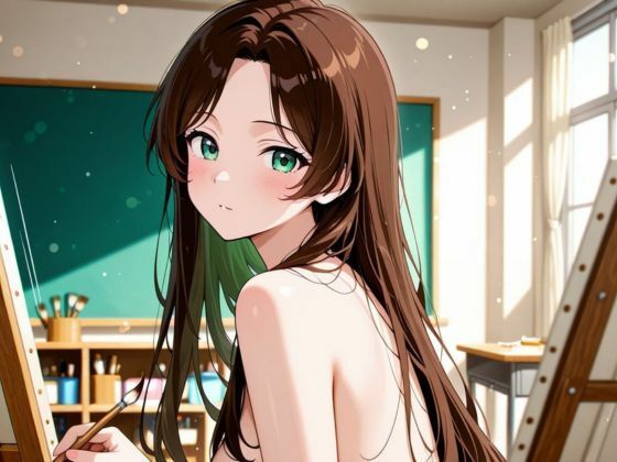 パンミセ学園【美術部編】〜女子校生が描かれたヌード射精大会〜 画像10