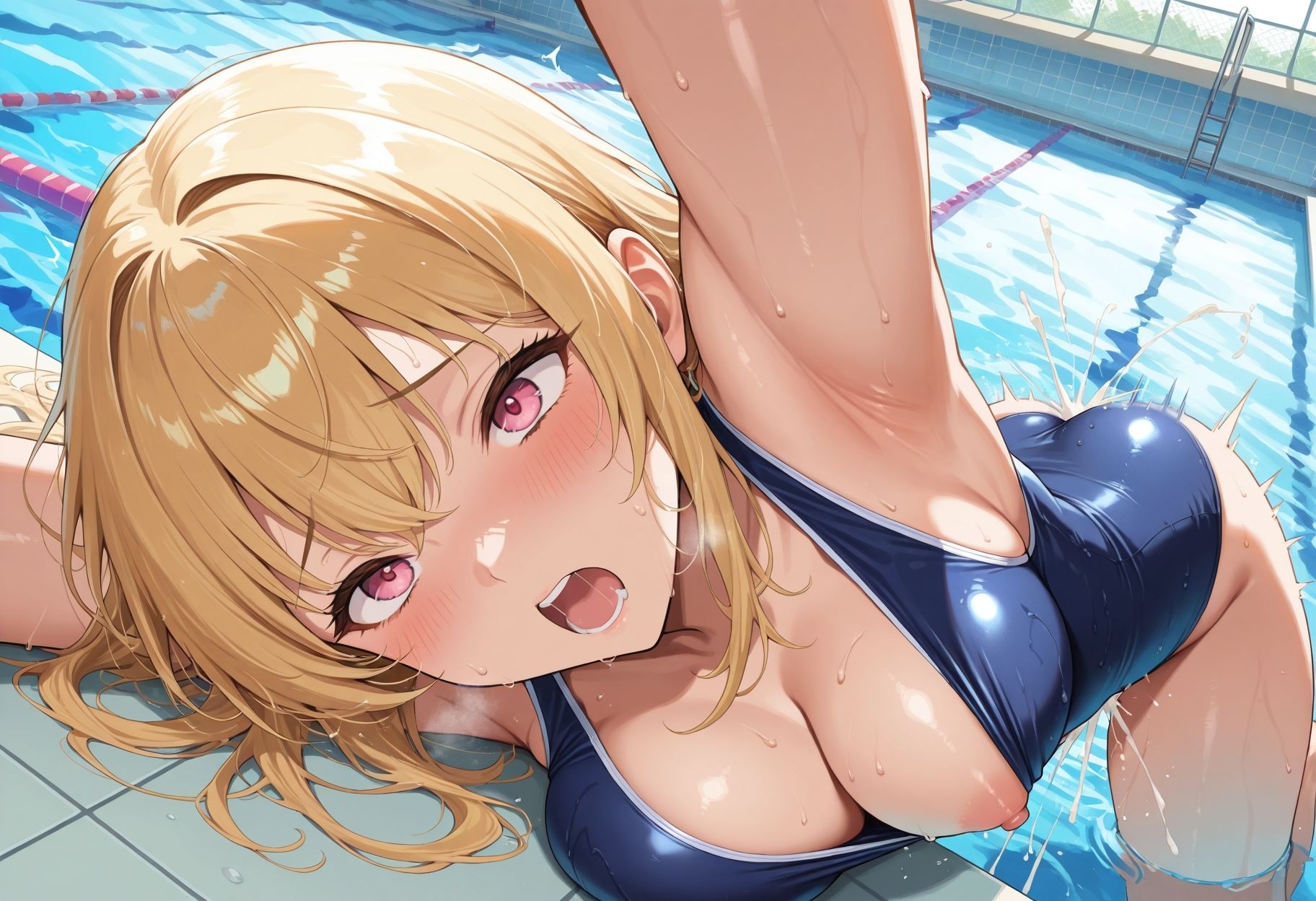 サンプル画像6:スク水巨乳水泳部  大会出るより中出しして欲しい(さいのかわら) [d_619202]