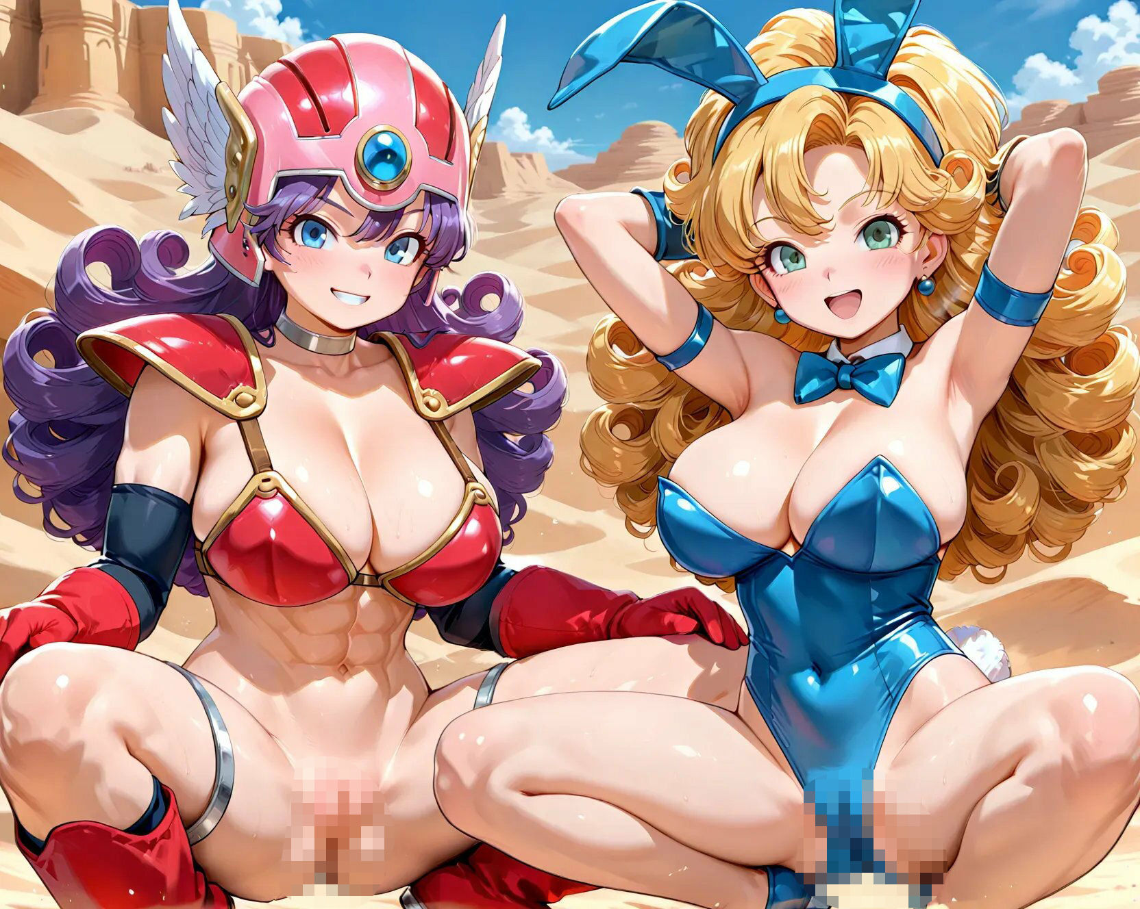 サンプル画像1:女戦士＆女遊び人いちゃらぶ大冒険(g13) [d_619244]