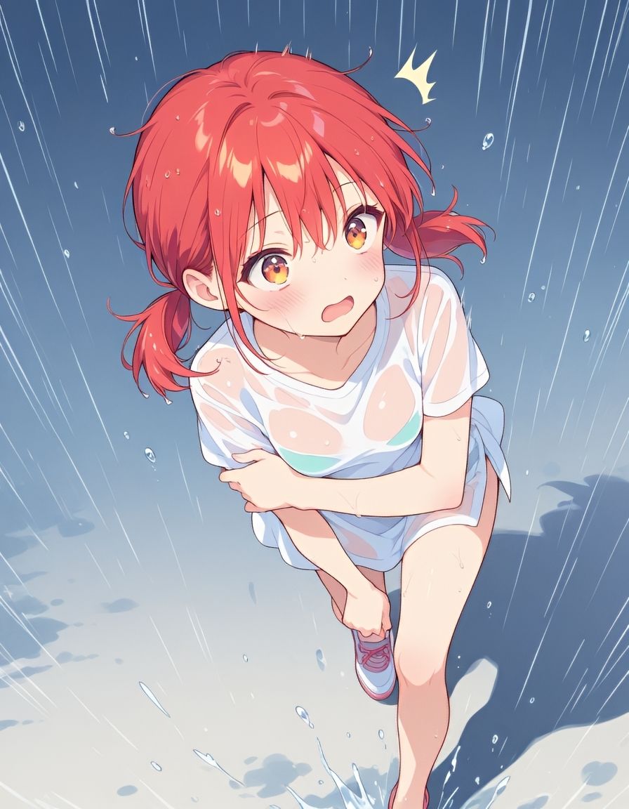 サンプル画像2:『えっちなカノジョと、ひみつのなつやすみ。vol.2』〜びしょ濡れカノジョと、雨宿りえっち 〜(ひかるーな) [d_619253]