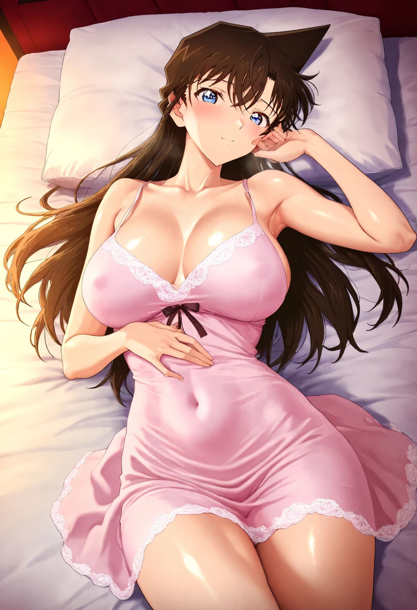 サンプル画像3:毛〇蘭  ピンク色ナイトドレス(HKMアート) [d_619255]