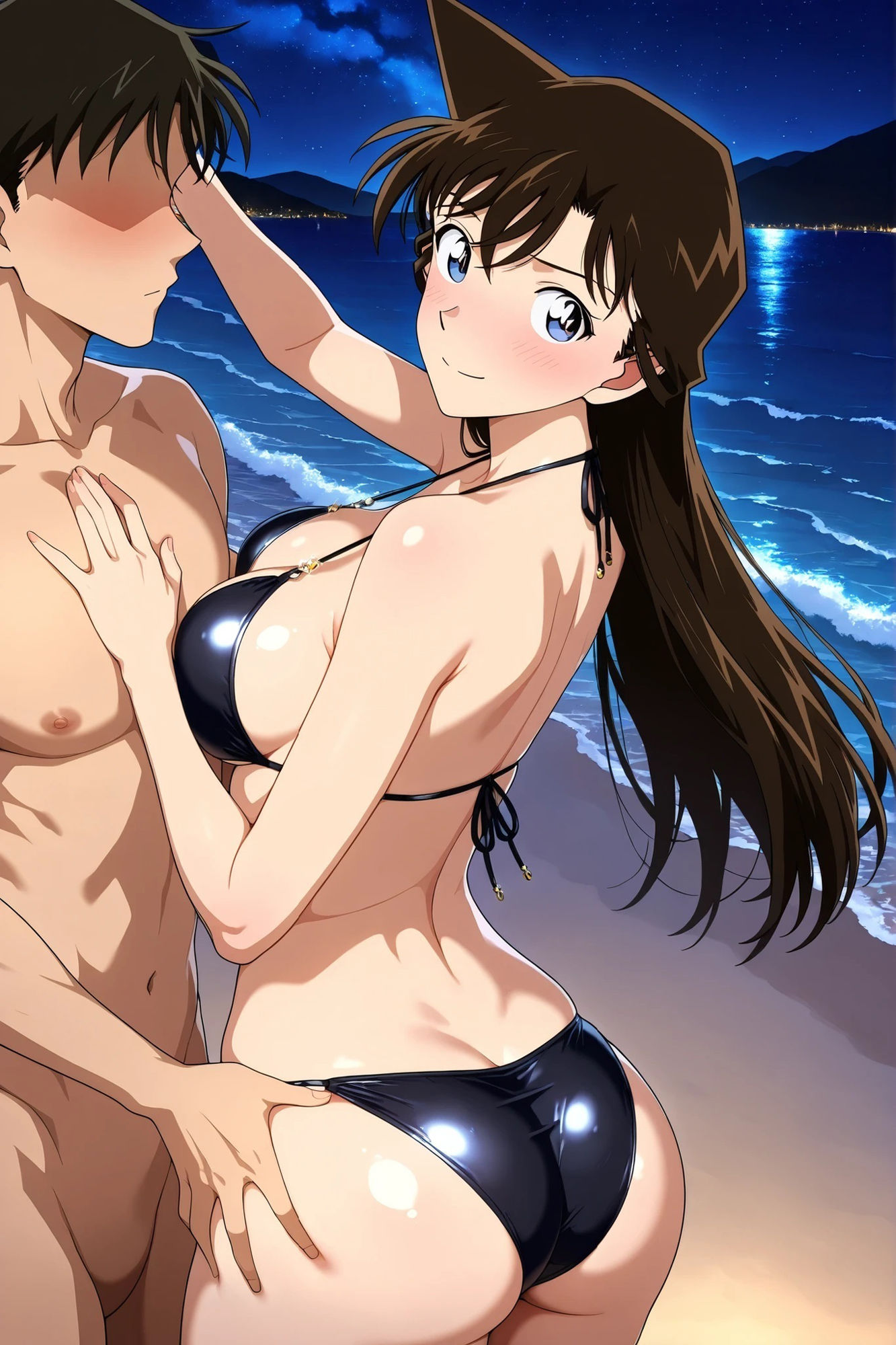 毛〇蘭  プールでデンマ責め 画像2