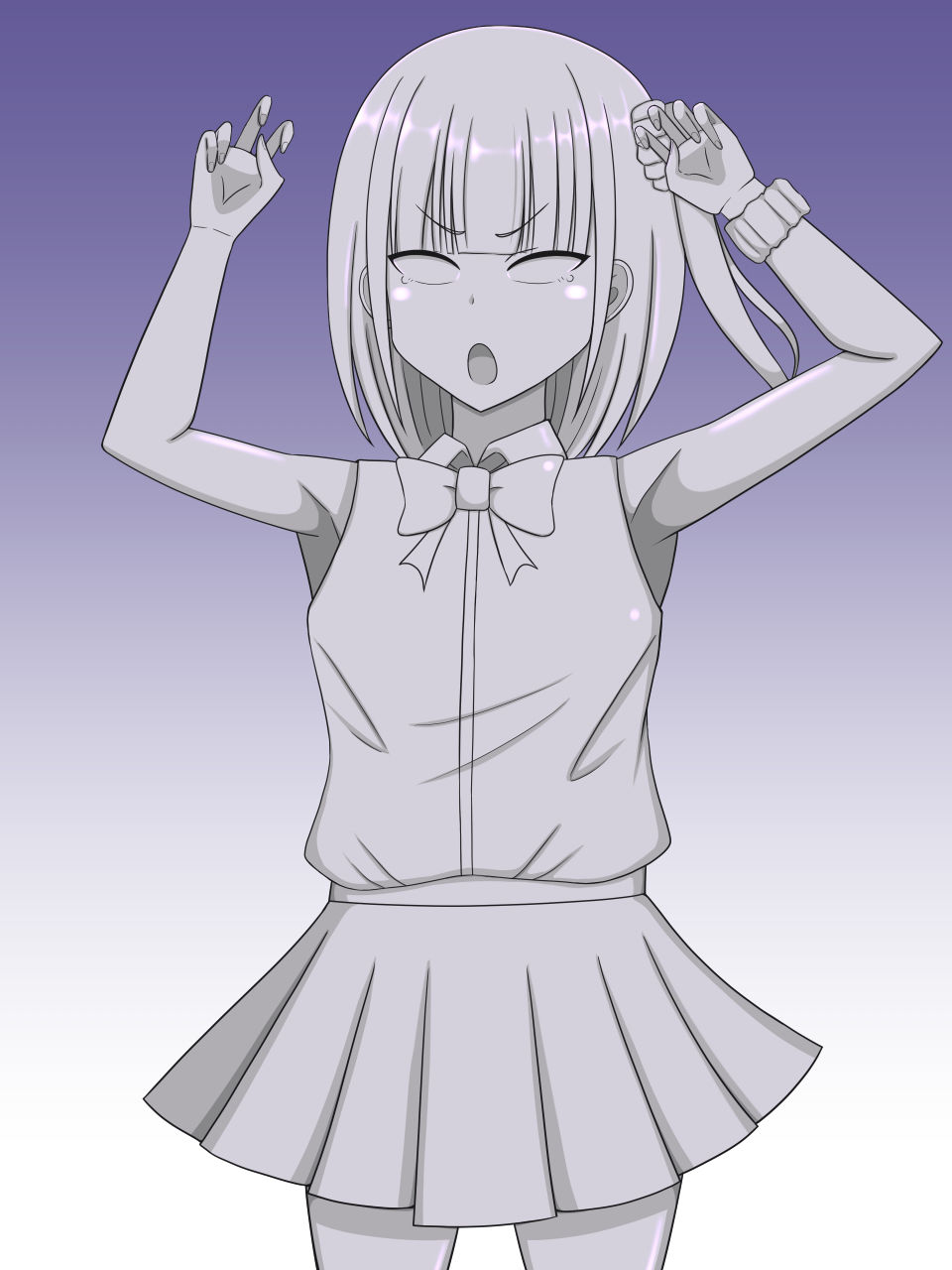 サンプル画像1:小悪魔系少女を石にする(焼肉ナイト) [d_619345]