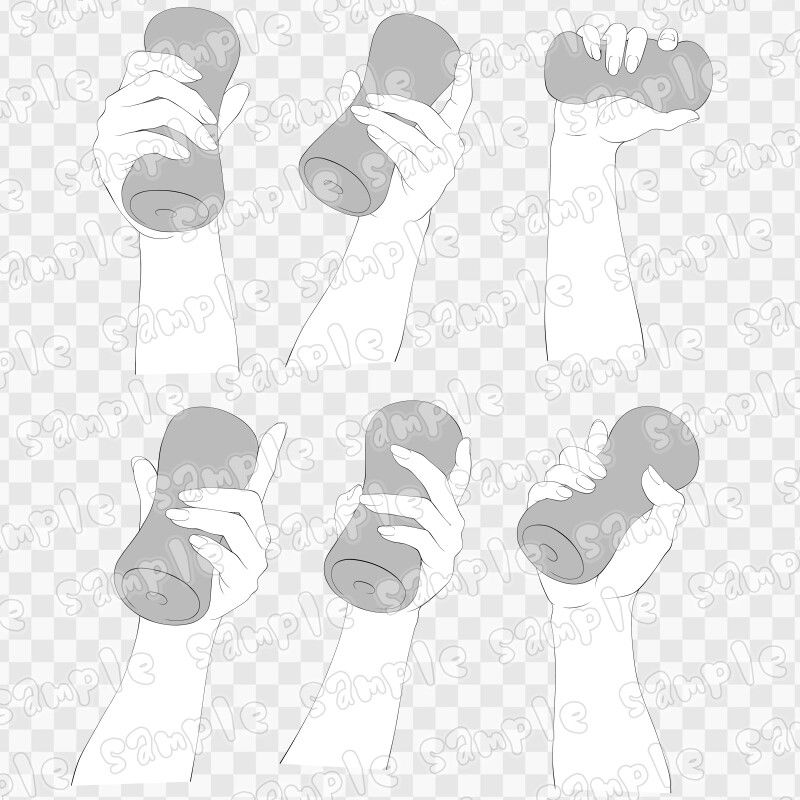 線画素材集［手］4_1