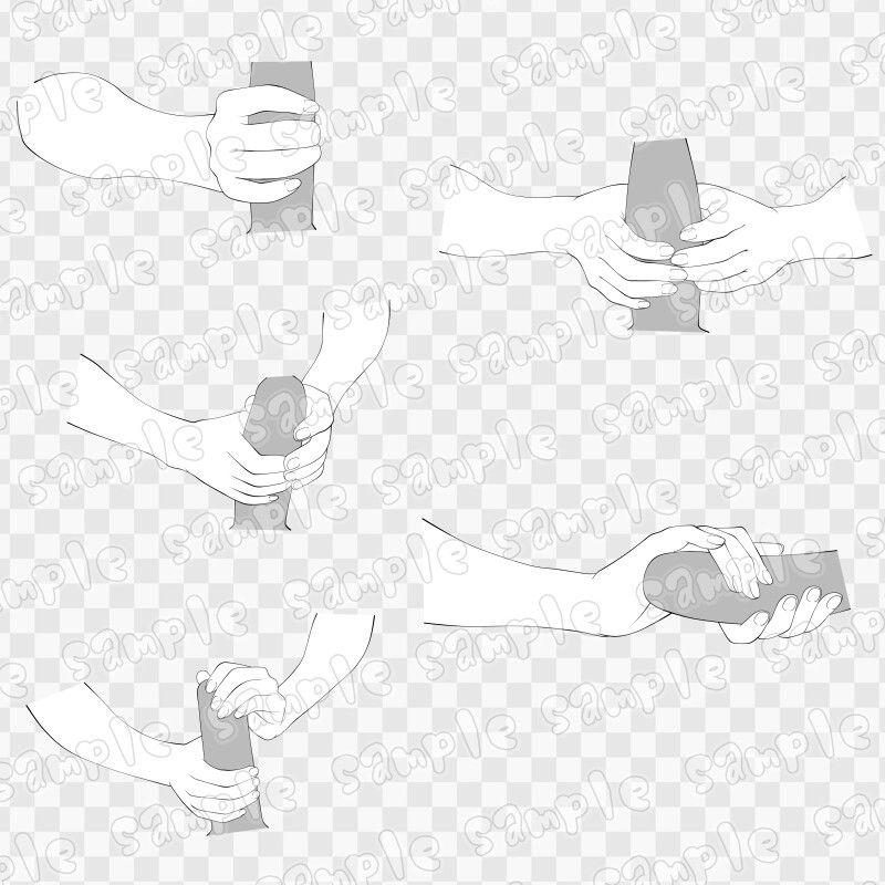 線画素材集［手］6 画像1