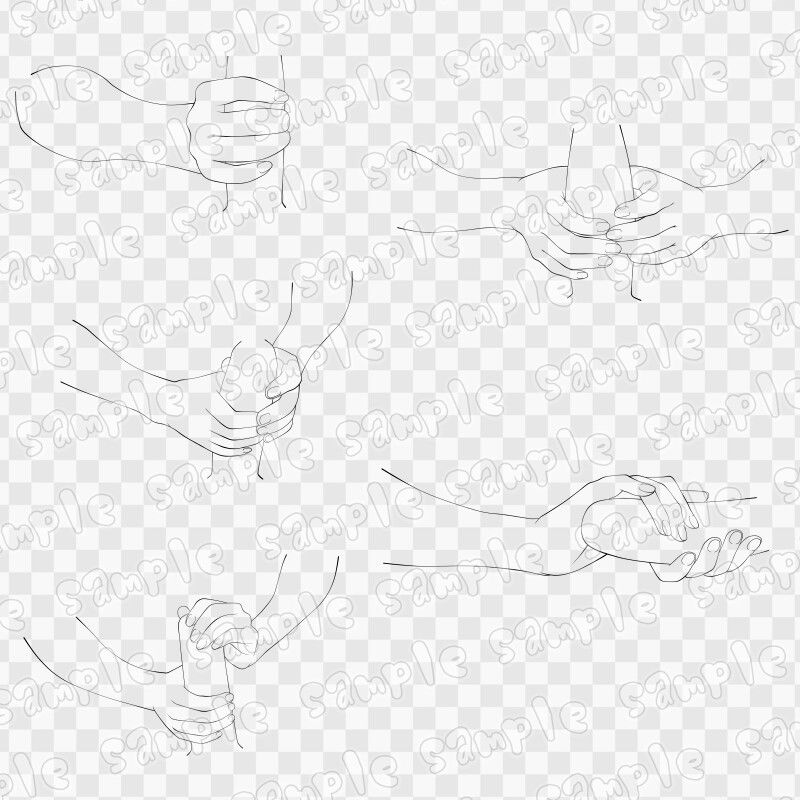 線画素材集［手］6 画像3