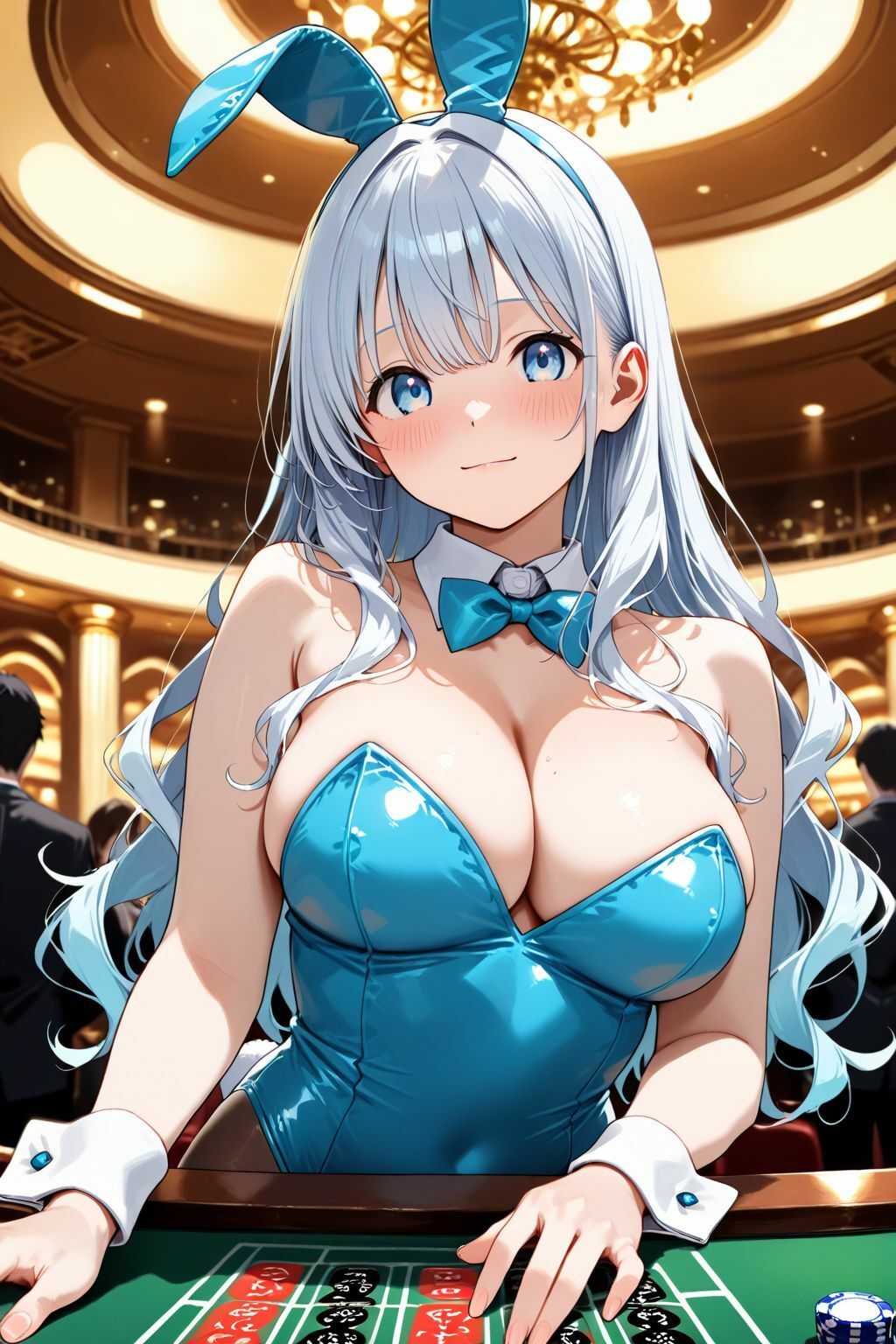 ディーラーに勝利するとバニーガールに中だしできるカジノに潜入してみた件 3 画像1