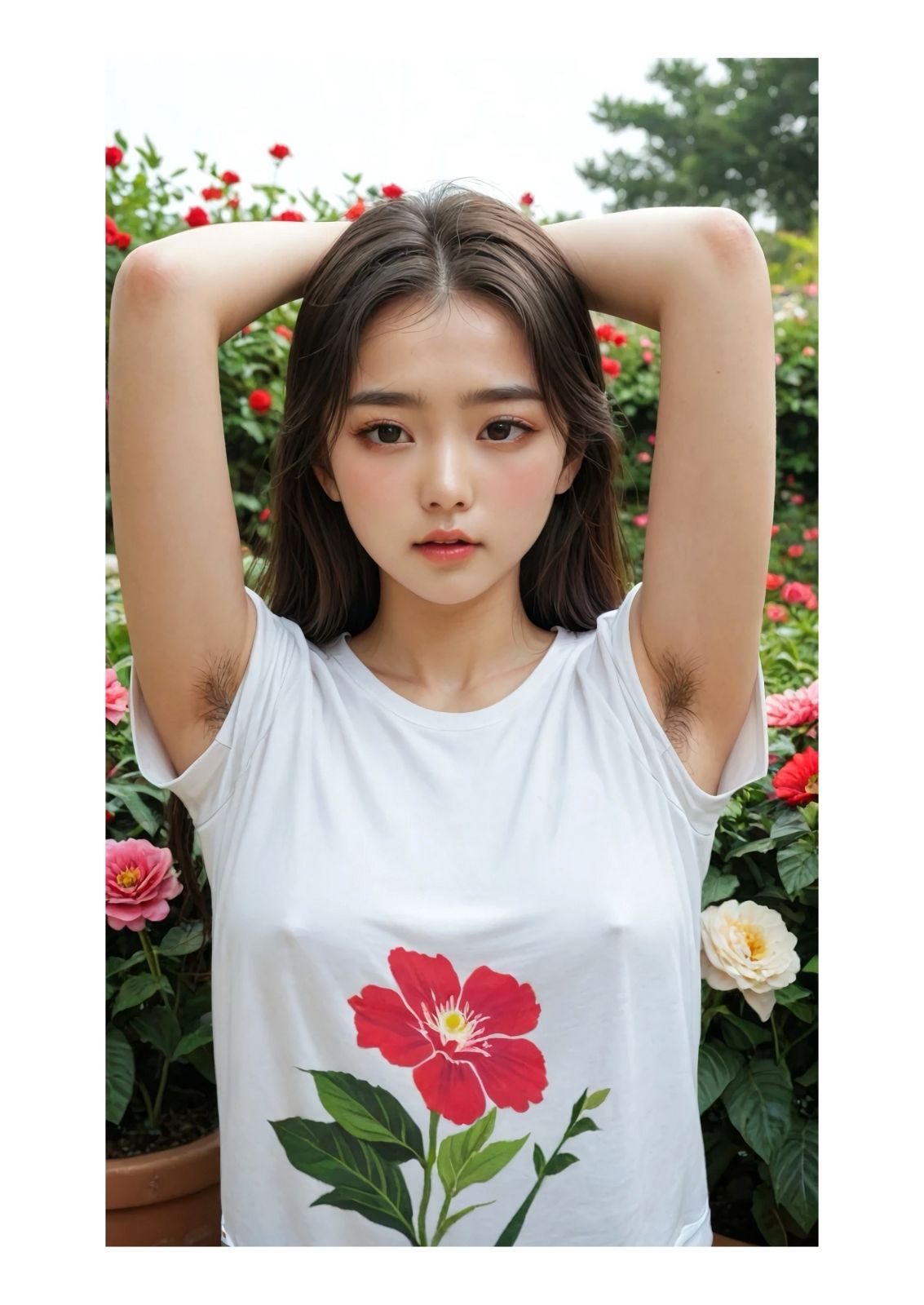 サンプル画像1:わたしたち剃ってません  リアルAI写真集(きいろ) [d_619395]