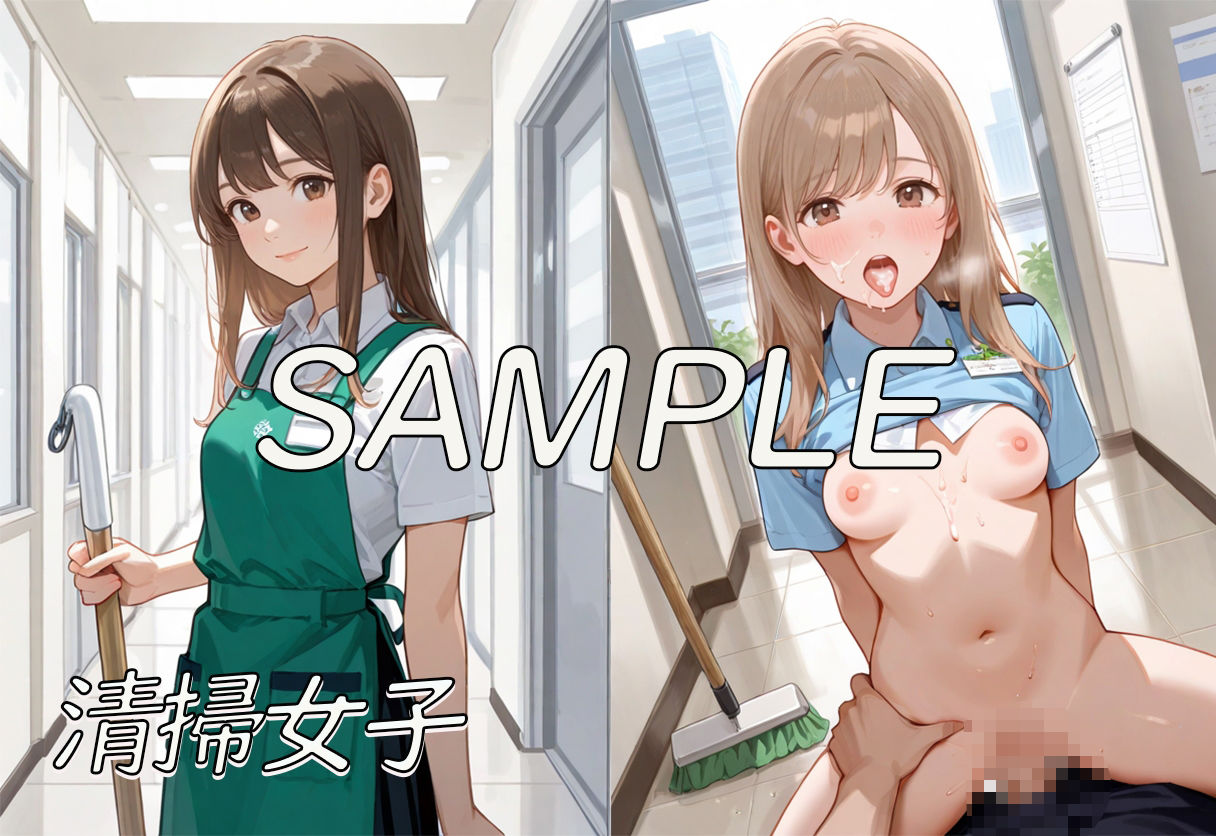 サンプル画像5:職場の女子社員 中だし孕ませ大全集(AI ぽっぴー出版) [d_619423]