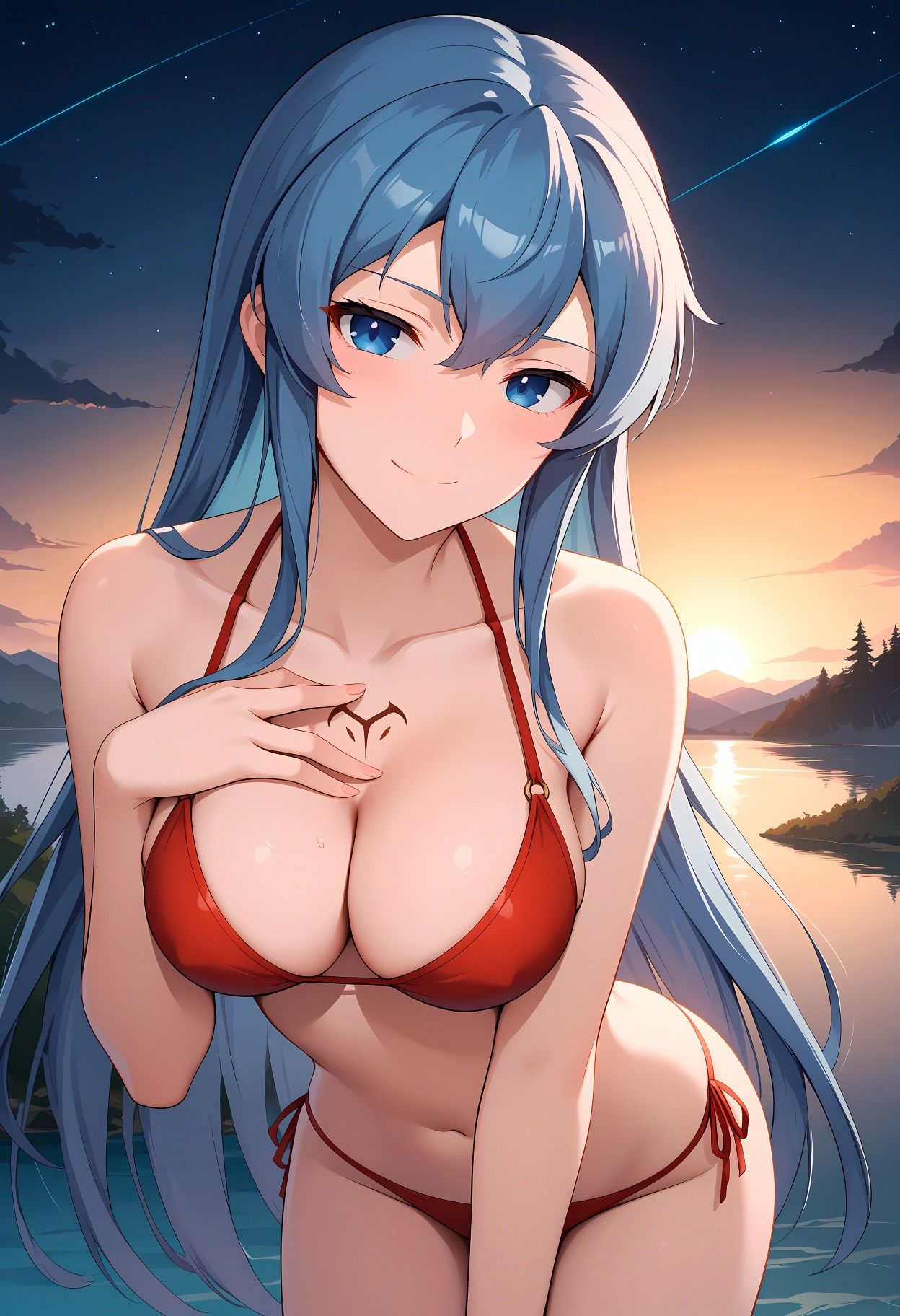 エスデスとイチャラブ純愛えっち。 画像1