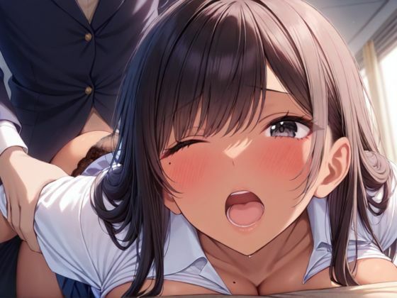 【エロ漫画】日焼け巨乳水泳部ビッチは制服水着で性欲爆発中出しSEX漬け10