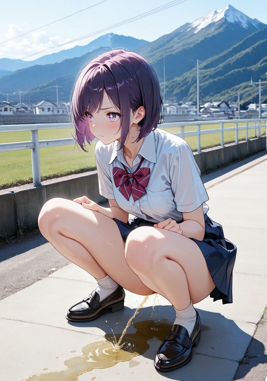 サンプル画像1:【無修正フルボイス4Kアニメ】制服美少女限定『おもらし探偵』汚（お）パンツを濡らす秘密の瞬間 『質問』目の前で美少女突然おもらしをしたらあなたはどうする？(ねこの穴) [d_619619]