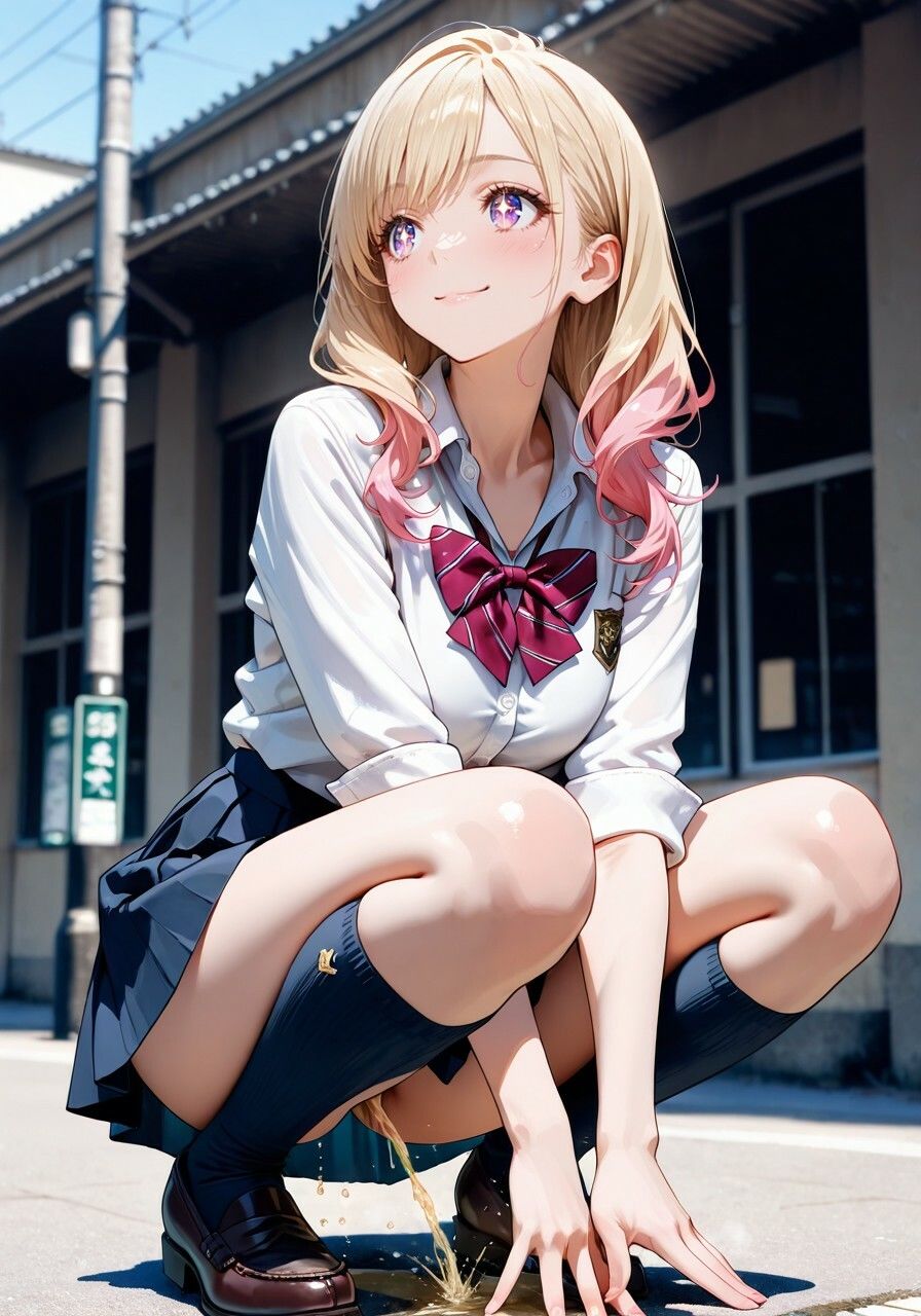 サンプル画像2:【無修正フルボイス4Kアニメ】制服美少女限定『おもらし探偵』汚（お）パンツを濡らす秘密の瞬間 『質問』目の前で美少女突然おもらしをしたらあなたはどうする？(ねこの穴) [d_619619]