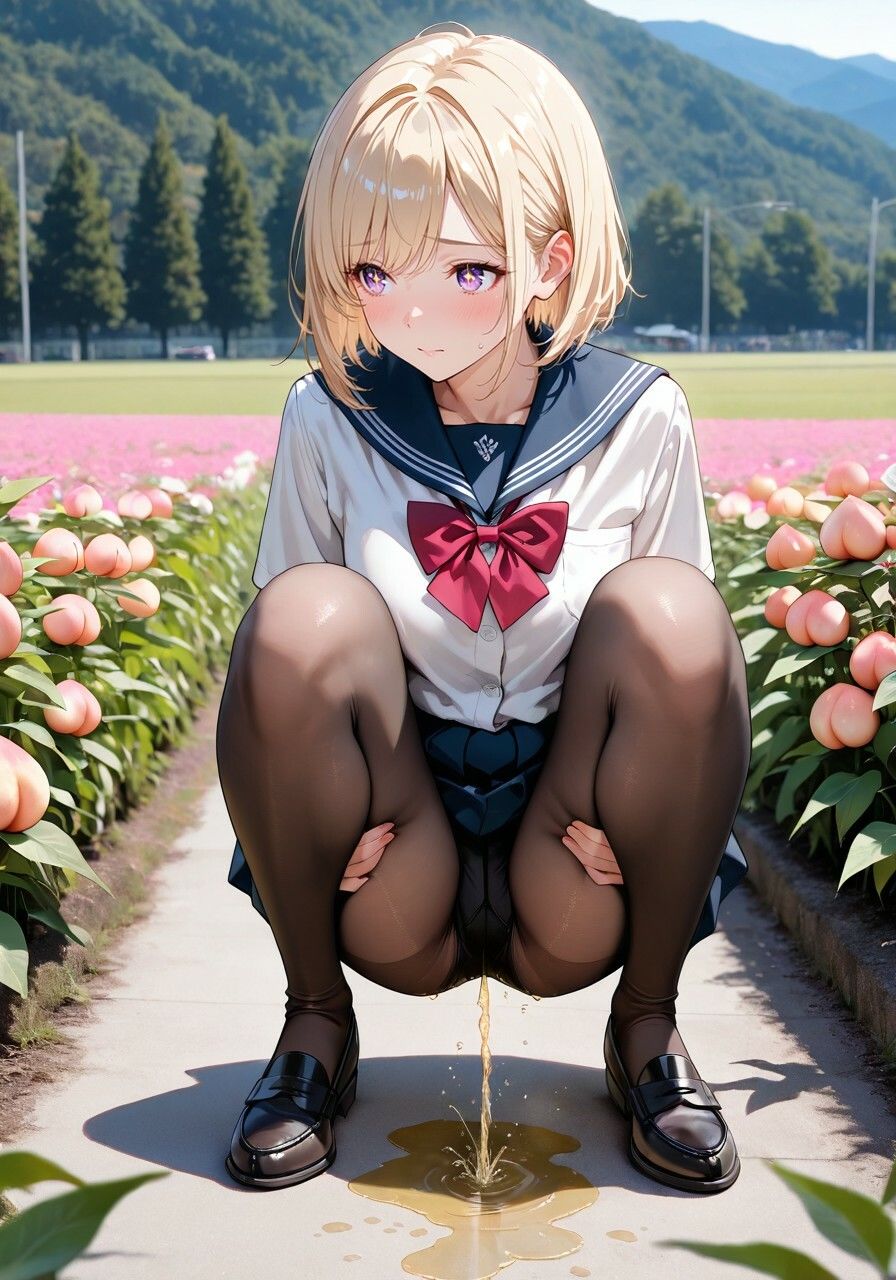 サンプル画像3:【無修正フルボイス4Kアニメ】制服美少女限定『おもらし探偵』汚（お）パンツを濡らす秘密の瞬間 『質問』目の前で美少女突然おもらしをしたらあなたはどうする？(ねこの穴) [d_619619]