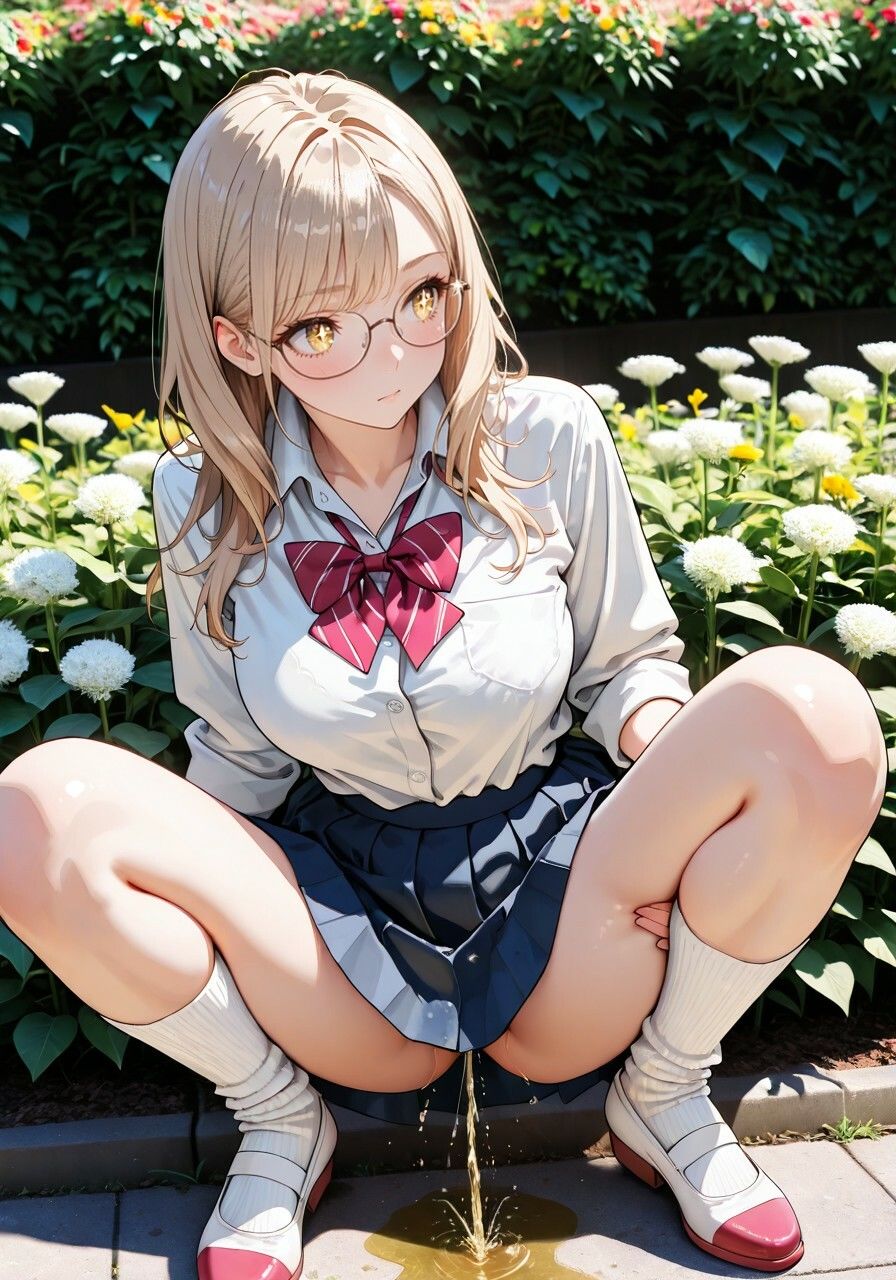 サンプル画像4:【無修正フルボイス4Kアニメ】制服美少女限定『おもらし探偵』汚（お）パンツを濡らす秘密の瞬間 『質問』目の前で美少女突然おもらしをしたらあなたはどうする？(ねこの穴) [d_619619]